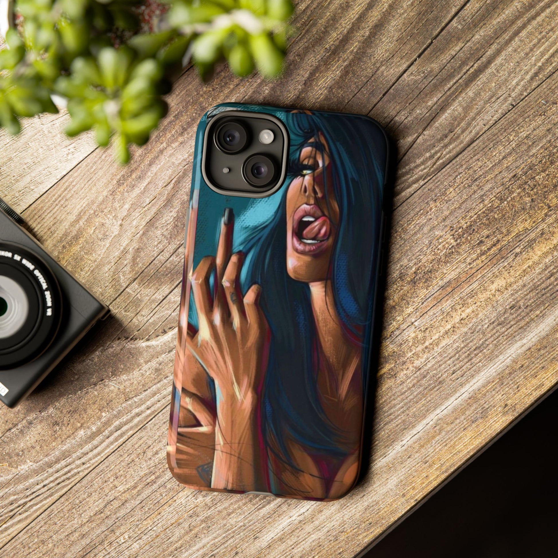 Tough Girl Theme Urban Design Cases for iPhones, Samsung, and Pixel