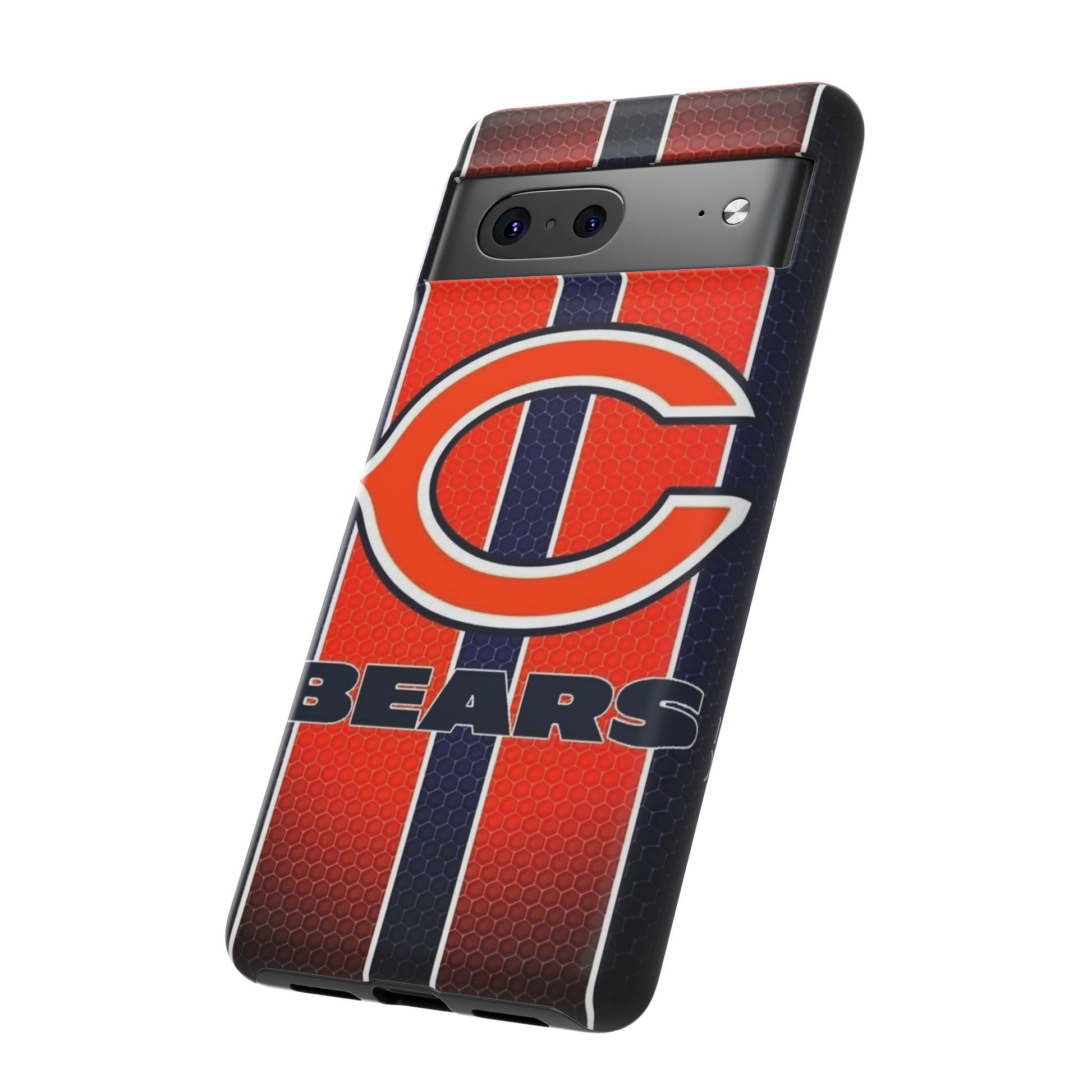 Chicago Bears Stripes Football Phone Case, Tough Cases for iPhones, Samsung, and Pixel