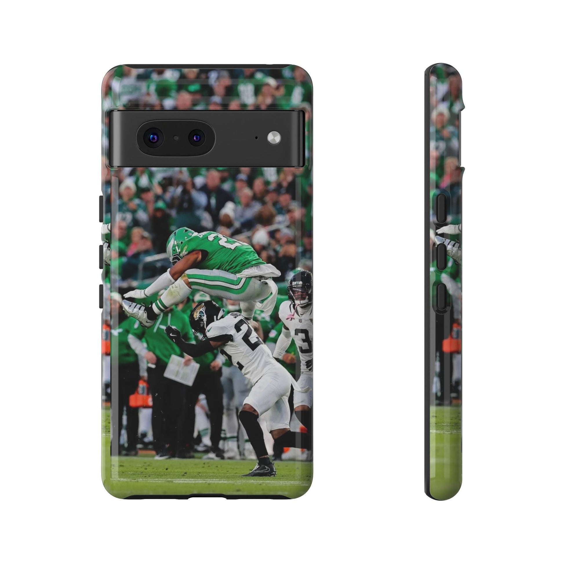 Saquon Barkley The Huddle Eagles Football Tough Cases for iPhones, Samsung, and Pixel
