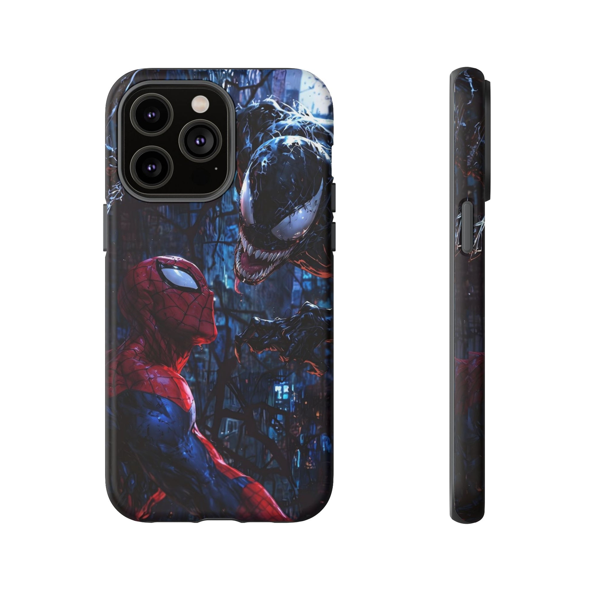 Venom x Spiderman Phone Case, Tough Cases for iPhones, Samsung, and Pixel