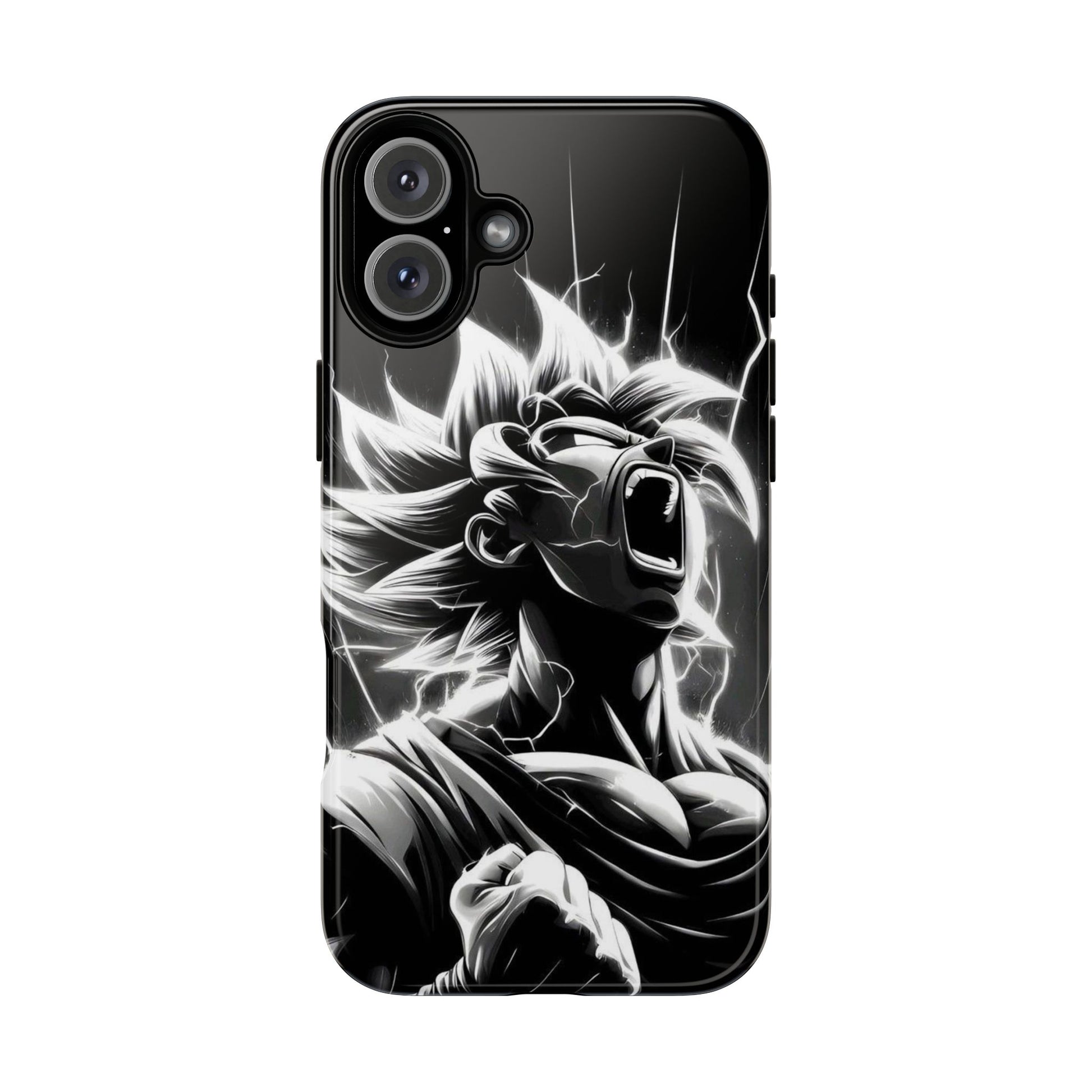 Anime Saiyan Rage Dragon ball Z Tough Cases for iPhones, Samsung, and Pixel