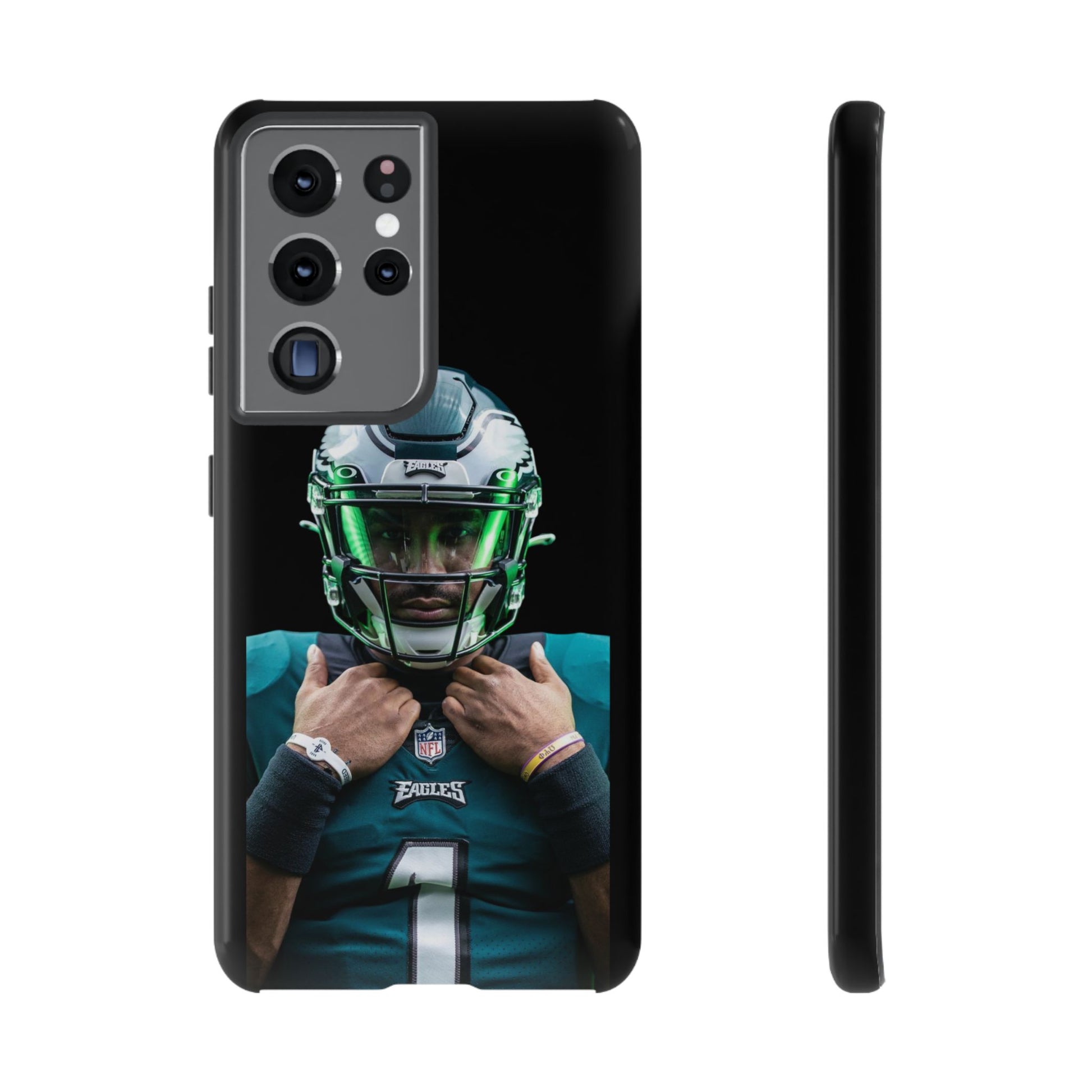 Eagles Football Jalen Hurts Tough Cases for iPhones, Samsung, and Pixel