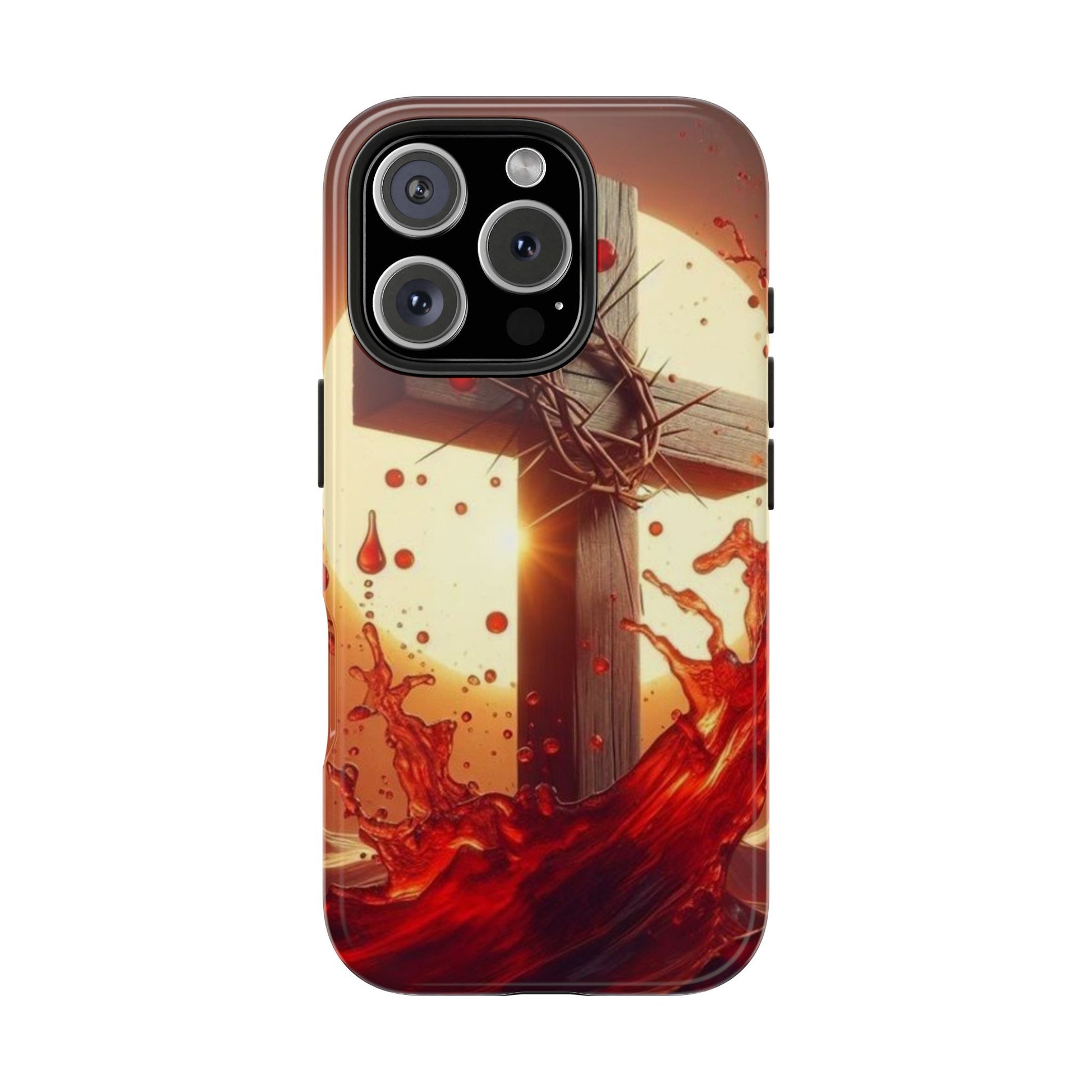Blood of Christ Christian Theme Phone Cases for iPhones & Samsung Phones