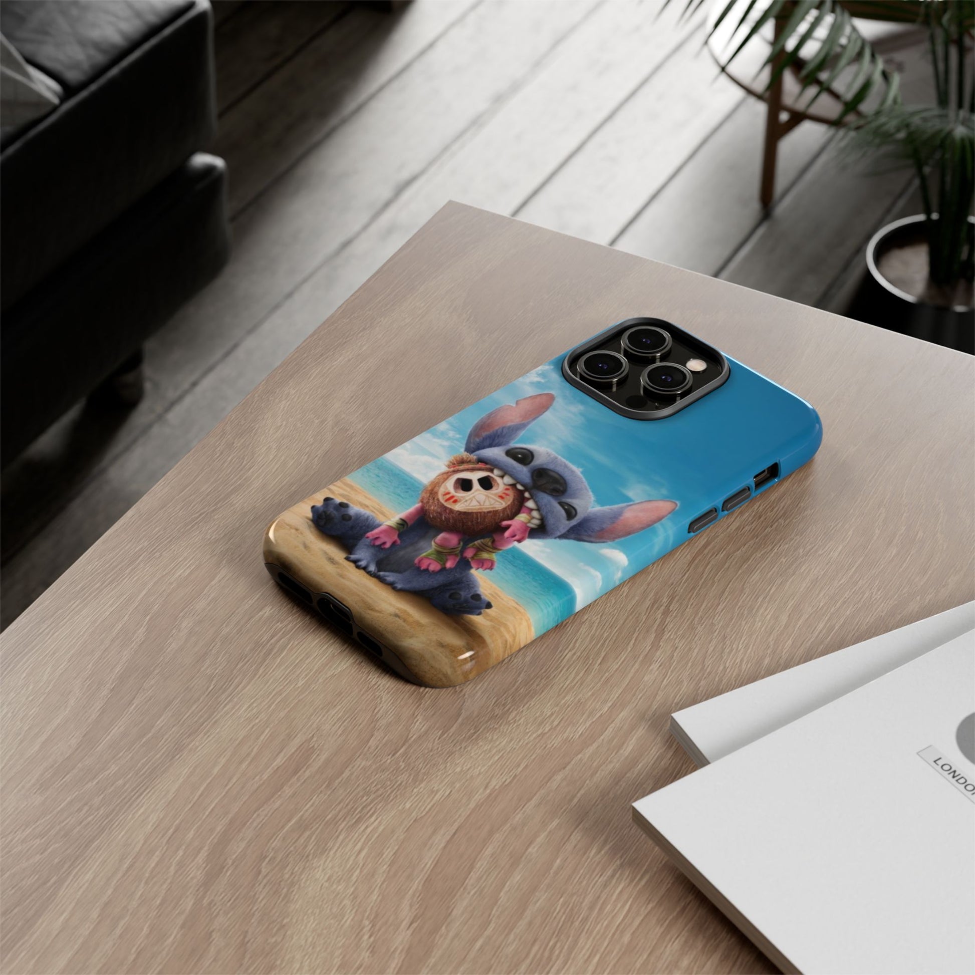 Stitch Beach Sunset Landscape Phone Case for iPhone, Samsung Galaxy, & Pixel Phones