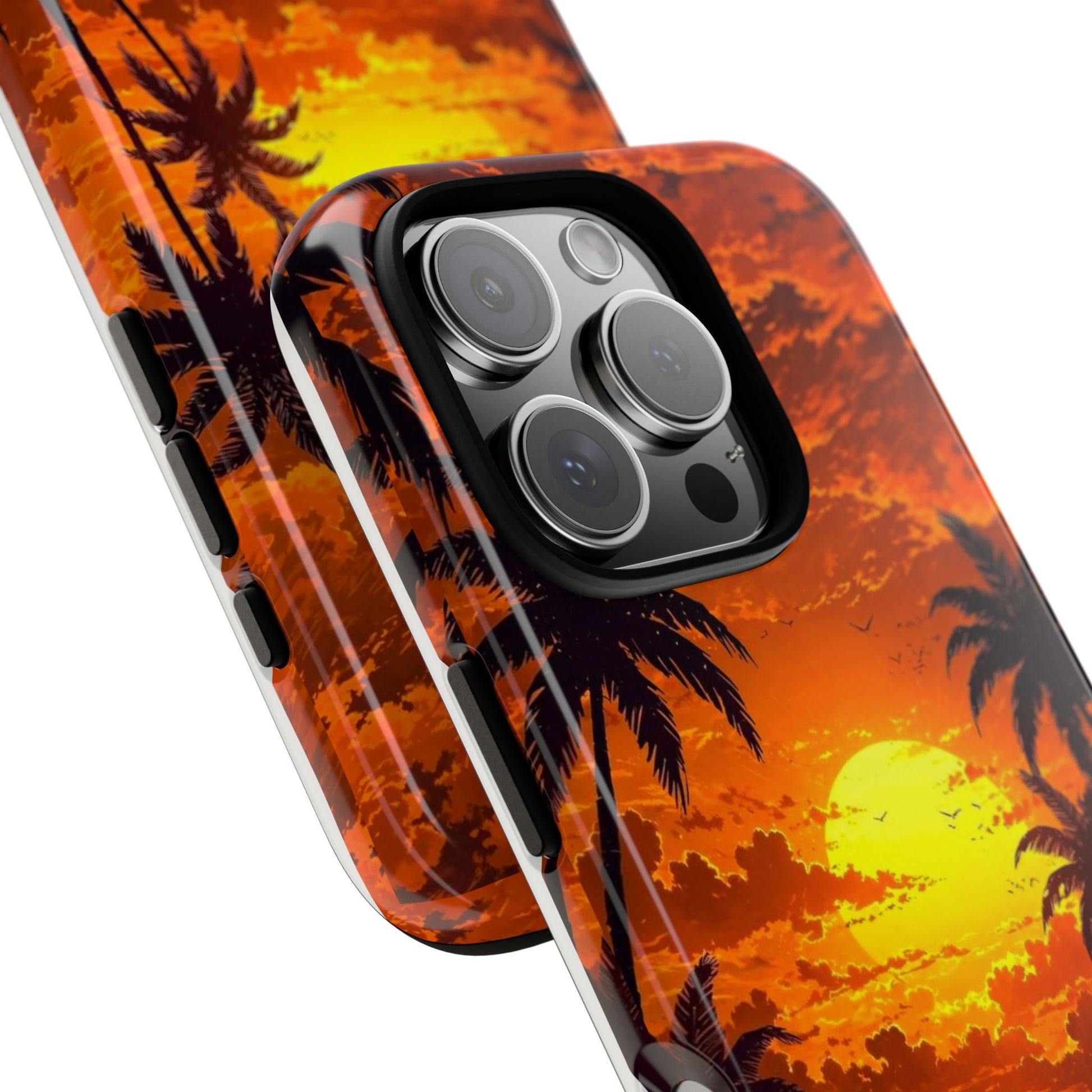 Beautiful Beach Sunset Tough Cases for iPhones, Samsung, and Pixel