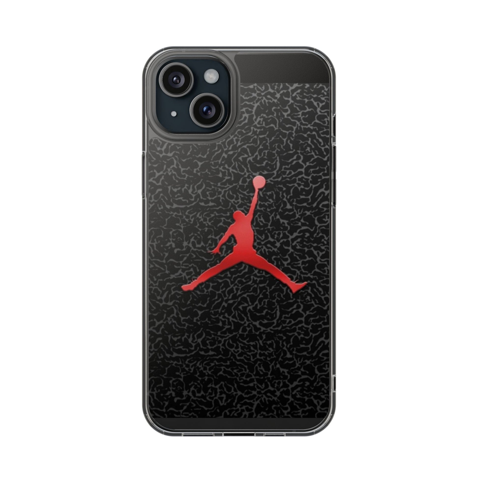 Jump Man Basketball style  Clear Phone Cover
