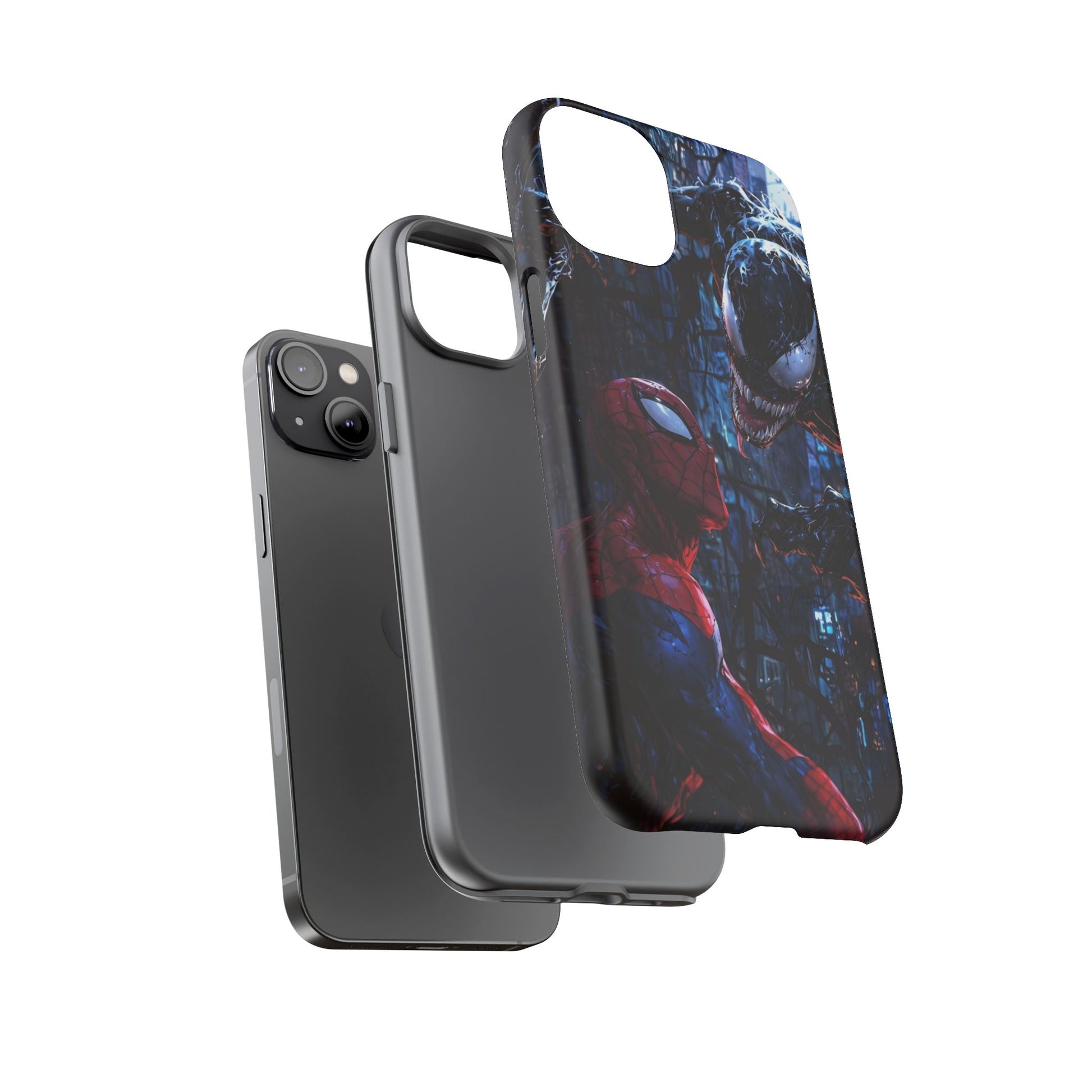 Venom x Spiderman Phone Case, Tough Cases for iPhones, Samsung, and Pixel