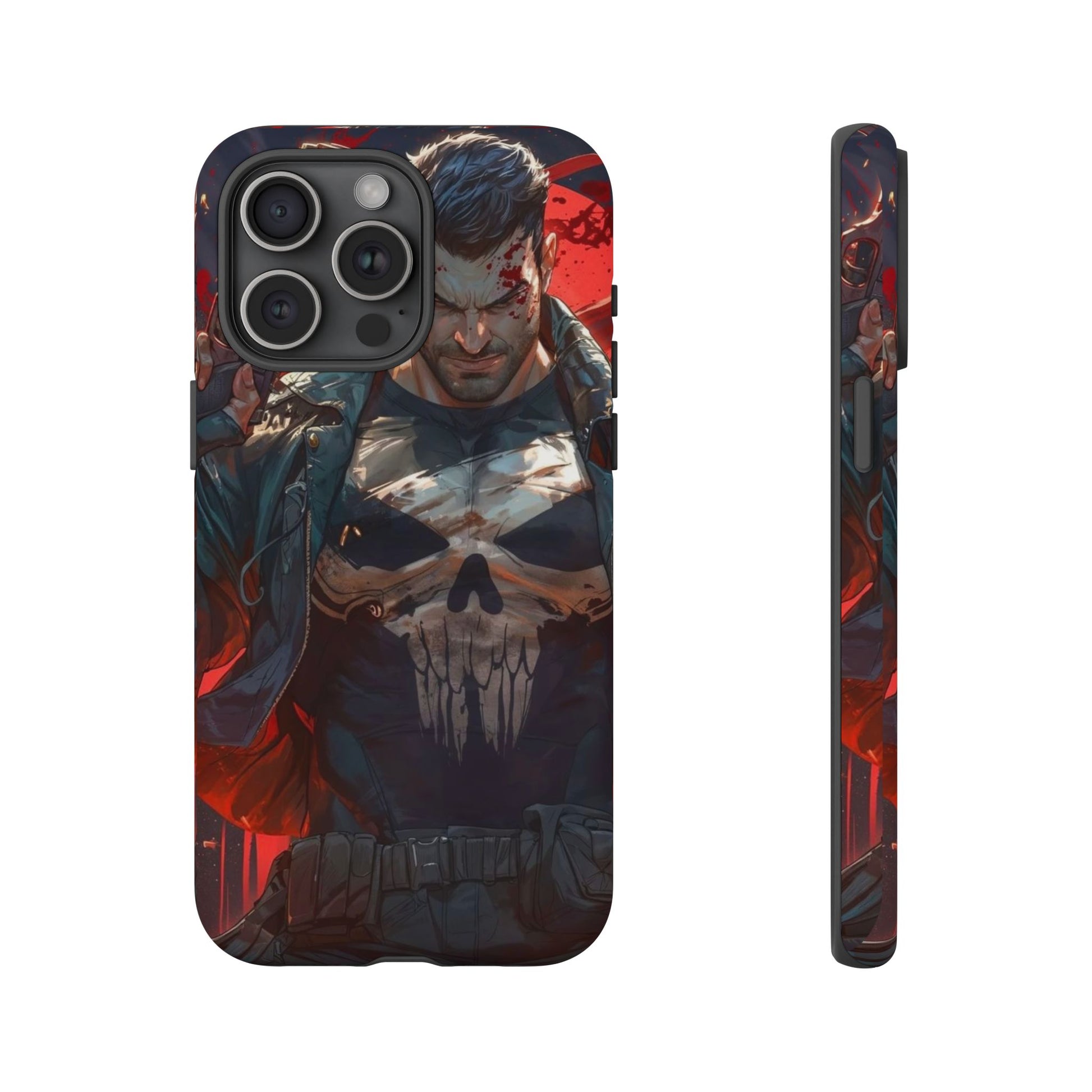 Punisher Tough Cases for iPhones, Samsung, and Pixel