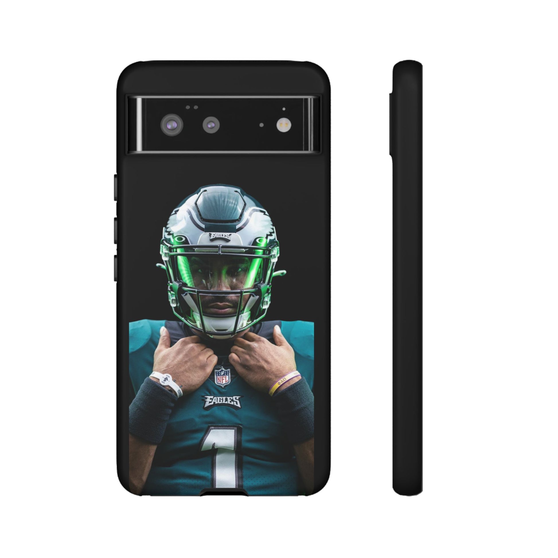 Eagles Football Jalen Hurts Tough Cases for iPhones, Samsung, and Pixel