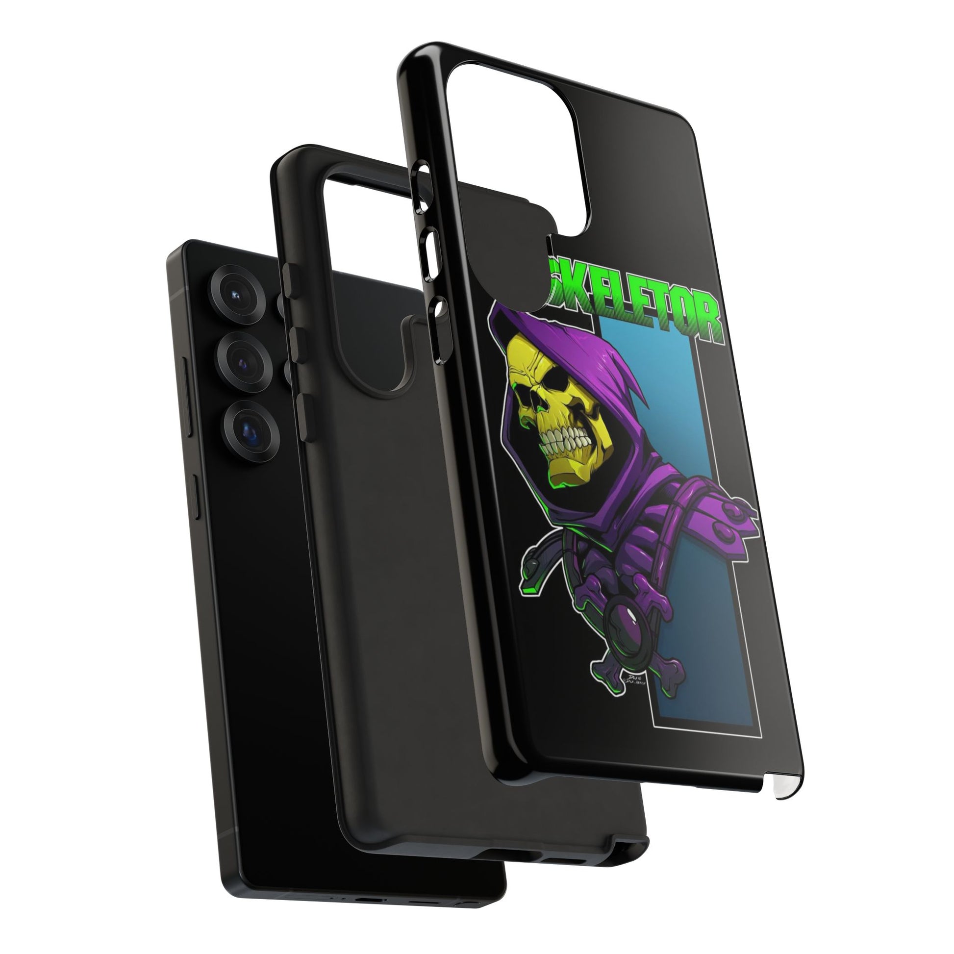 Skeletor Tough Cases for iPhones, Samsung, and Pixel