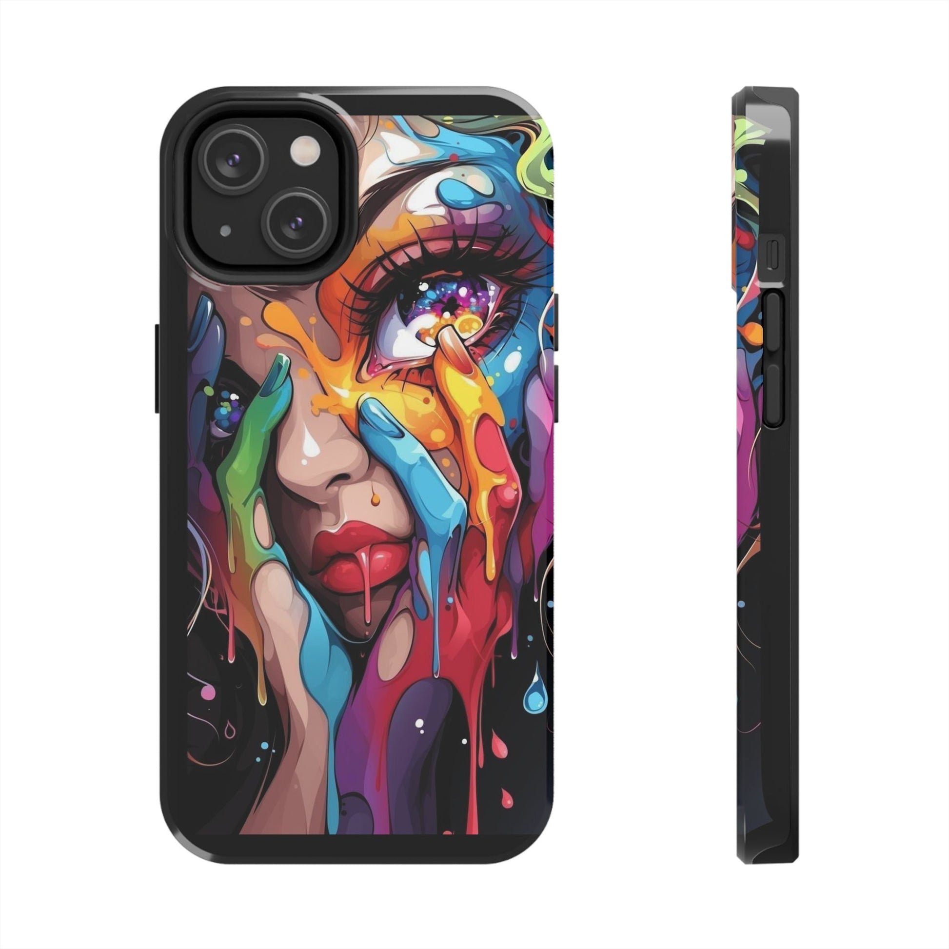 Sexy Girl Paint Drip Theme Phone Cases for Iphones & Samsung Phones