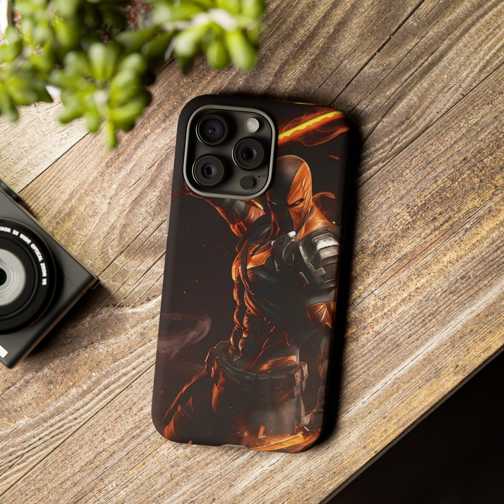 DC Comics Death Stroke Tough Cases for iPhones, Samsung, and Pixel