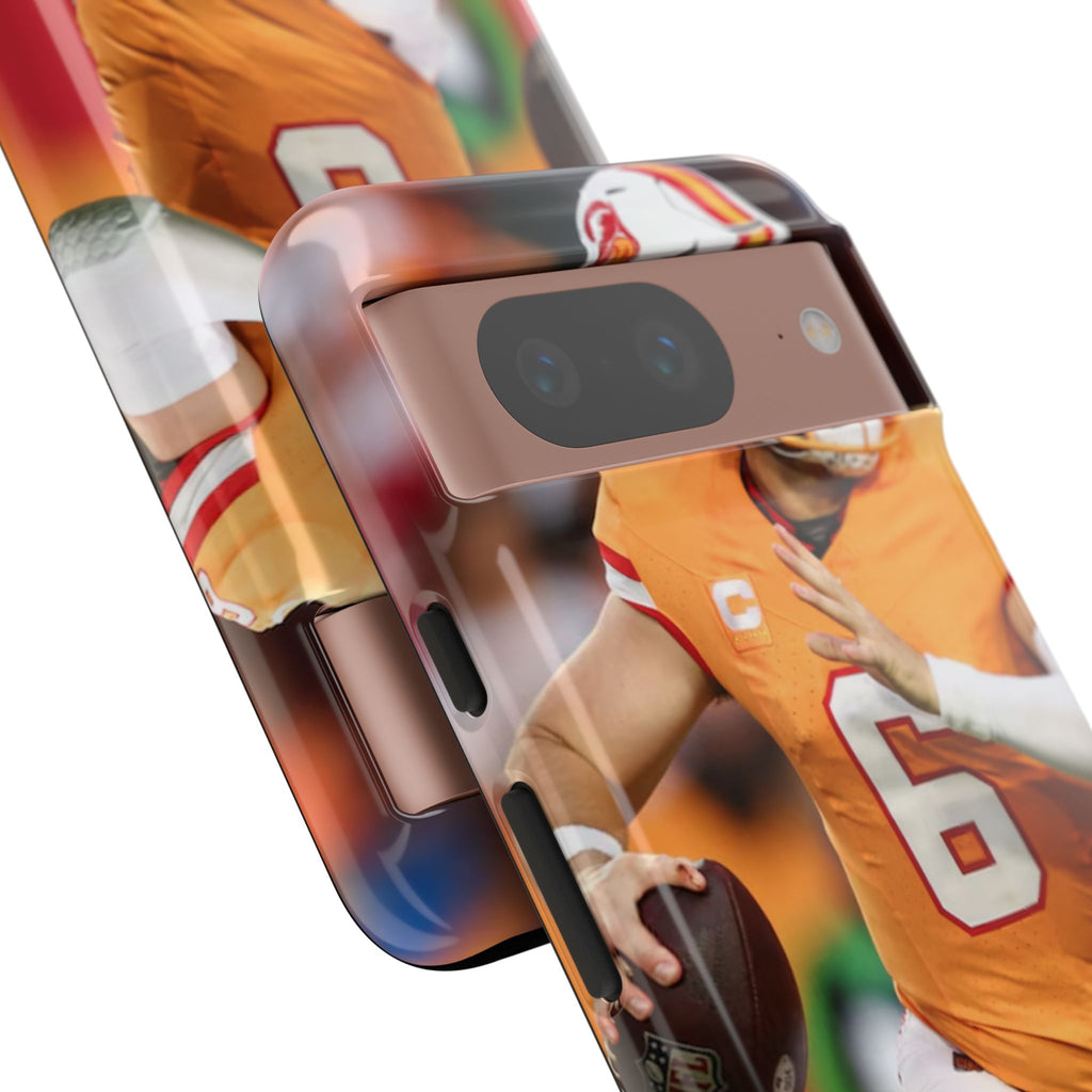 Tampa Bay Buccaneers Baker Mayfield Football Tough Cases for iPhones, Samsung, and Pixel