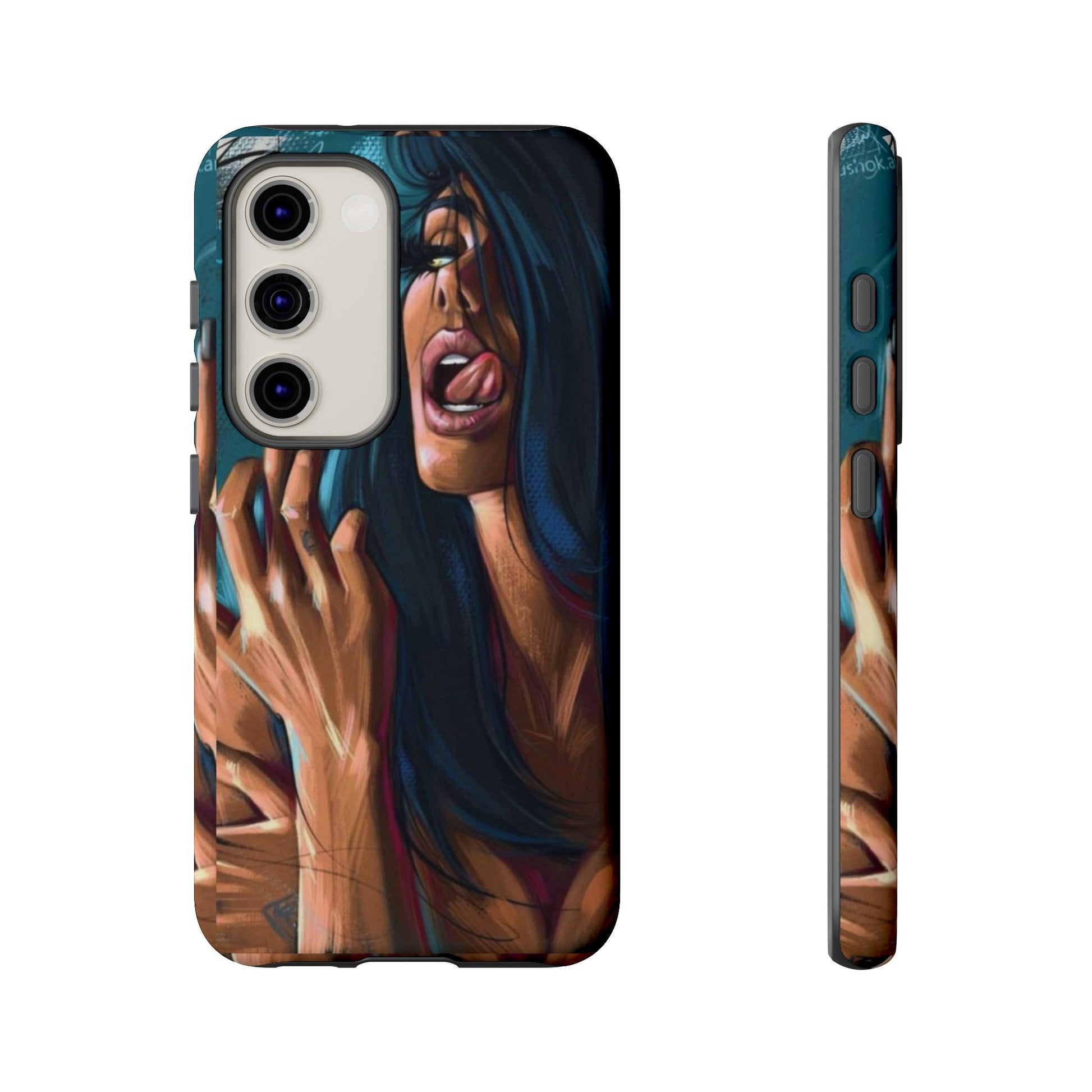 Tough Girl Theme Urban Design Cases for iPhones, Samsung, and Pixel