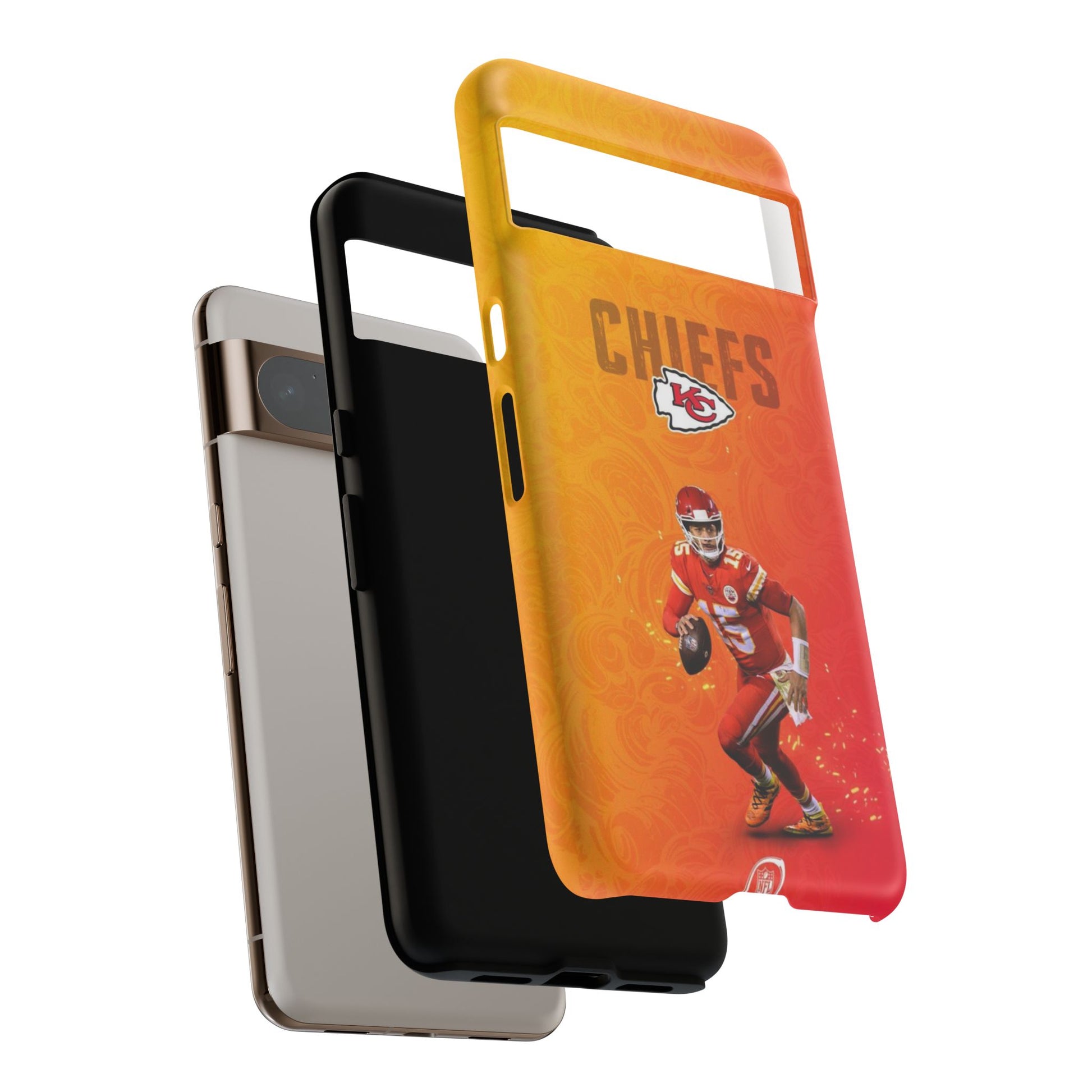 Kansas City Chiefs Patrick Mahomes Football Tough Cases for iPhones, Samsung, and Pixel