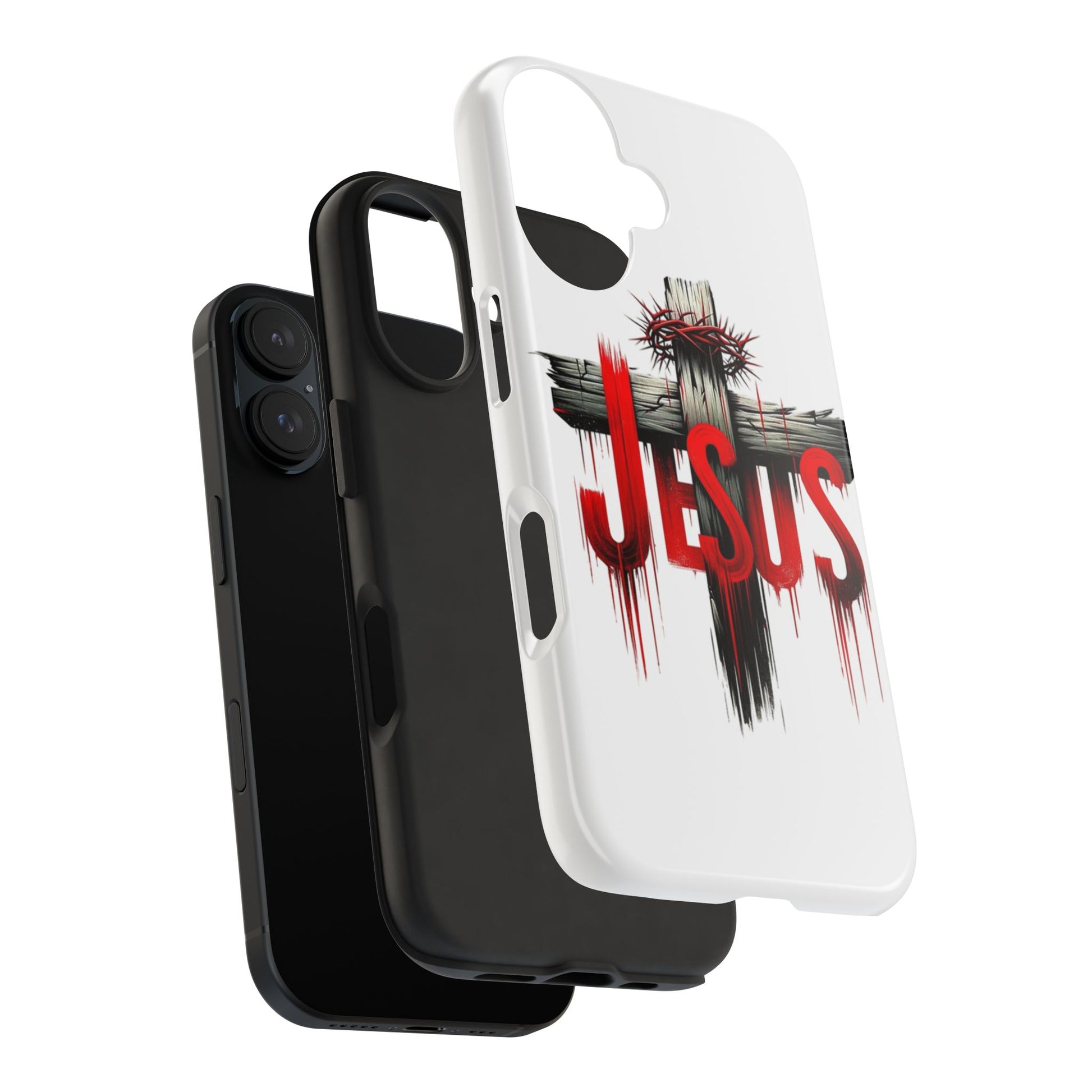 Jesus Cross and Crown Christian Theme Phone Cases for iPhones & Samsung Phones