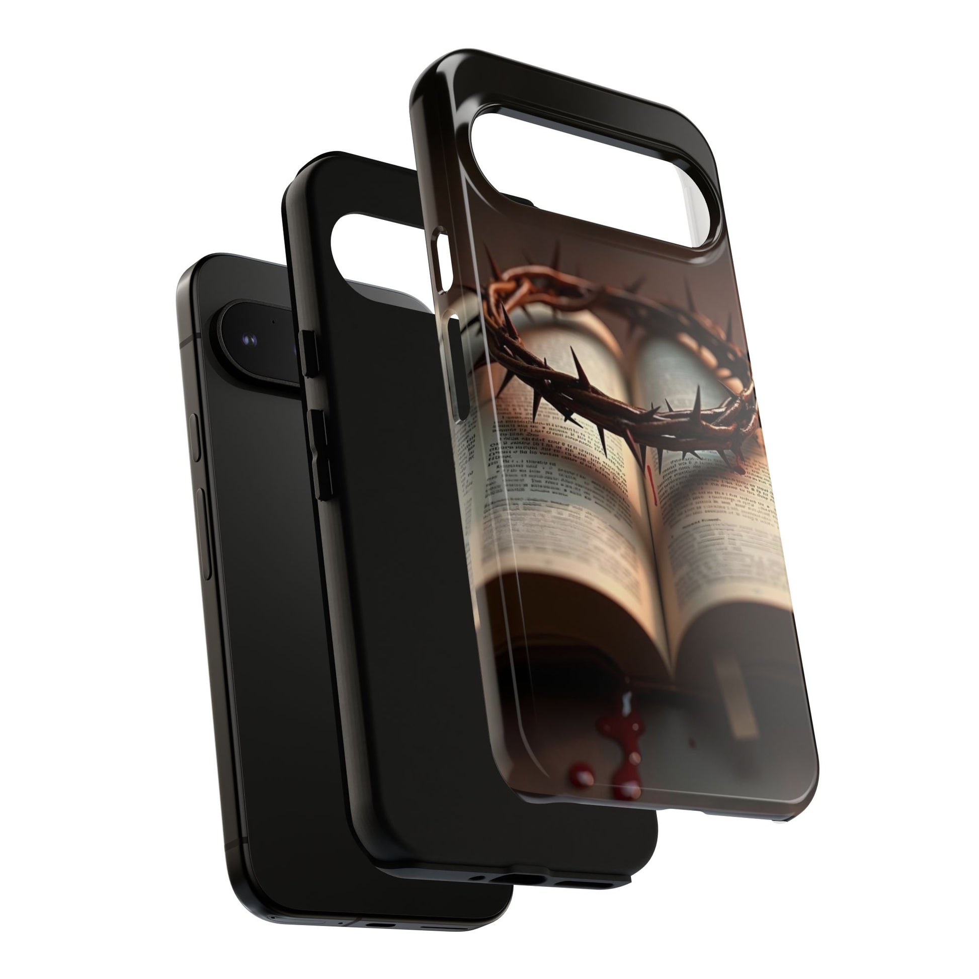 Crown of Thorns and Bible Christian Tough Cases for iPhones, Samsung, and Pixel