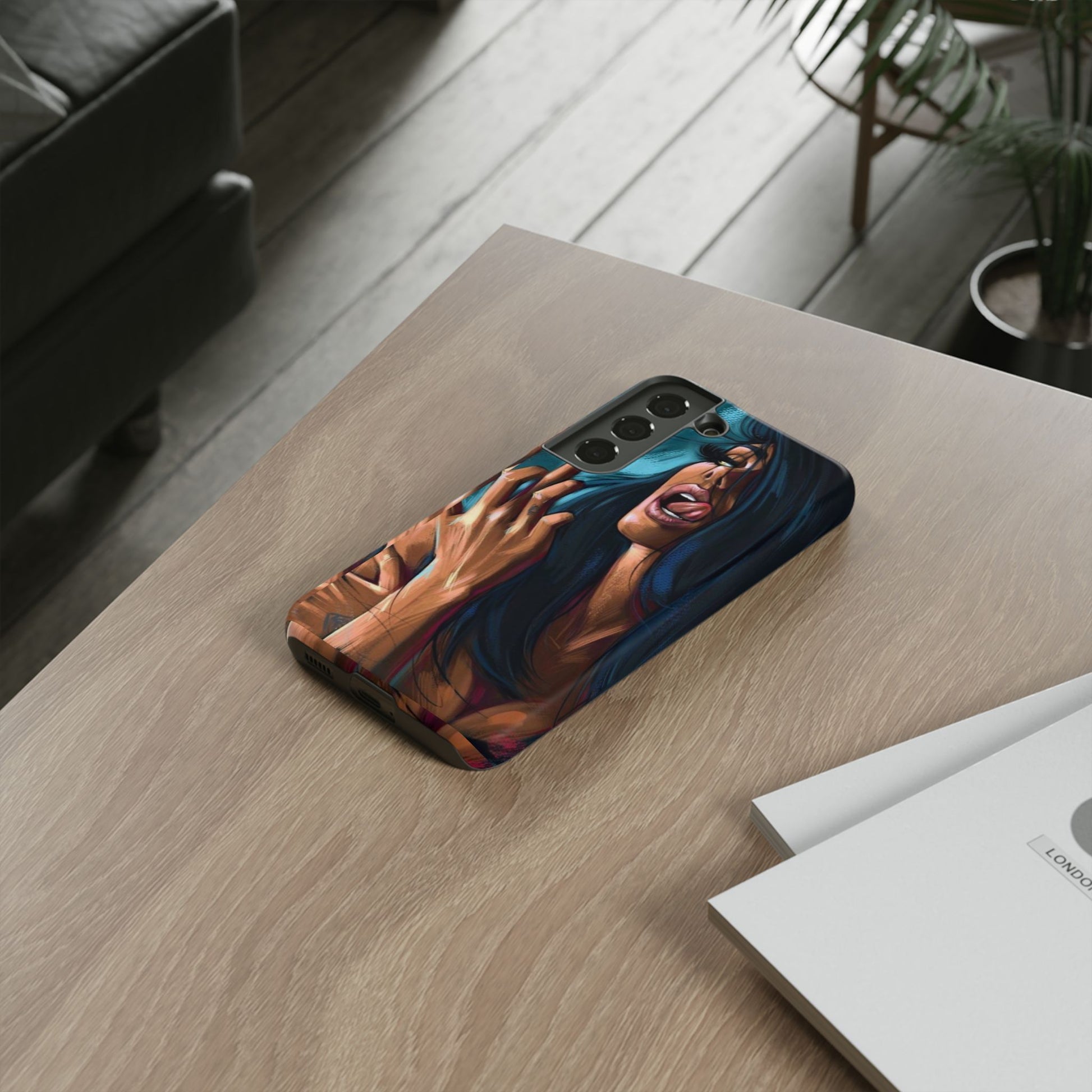 Tough Girl Theme Urban Design Cases for iPhones, Samsung, and Pixel