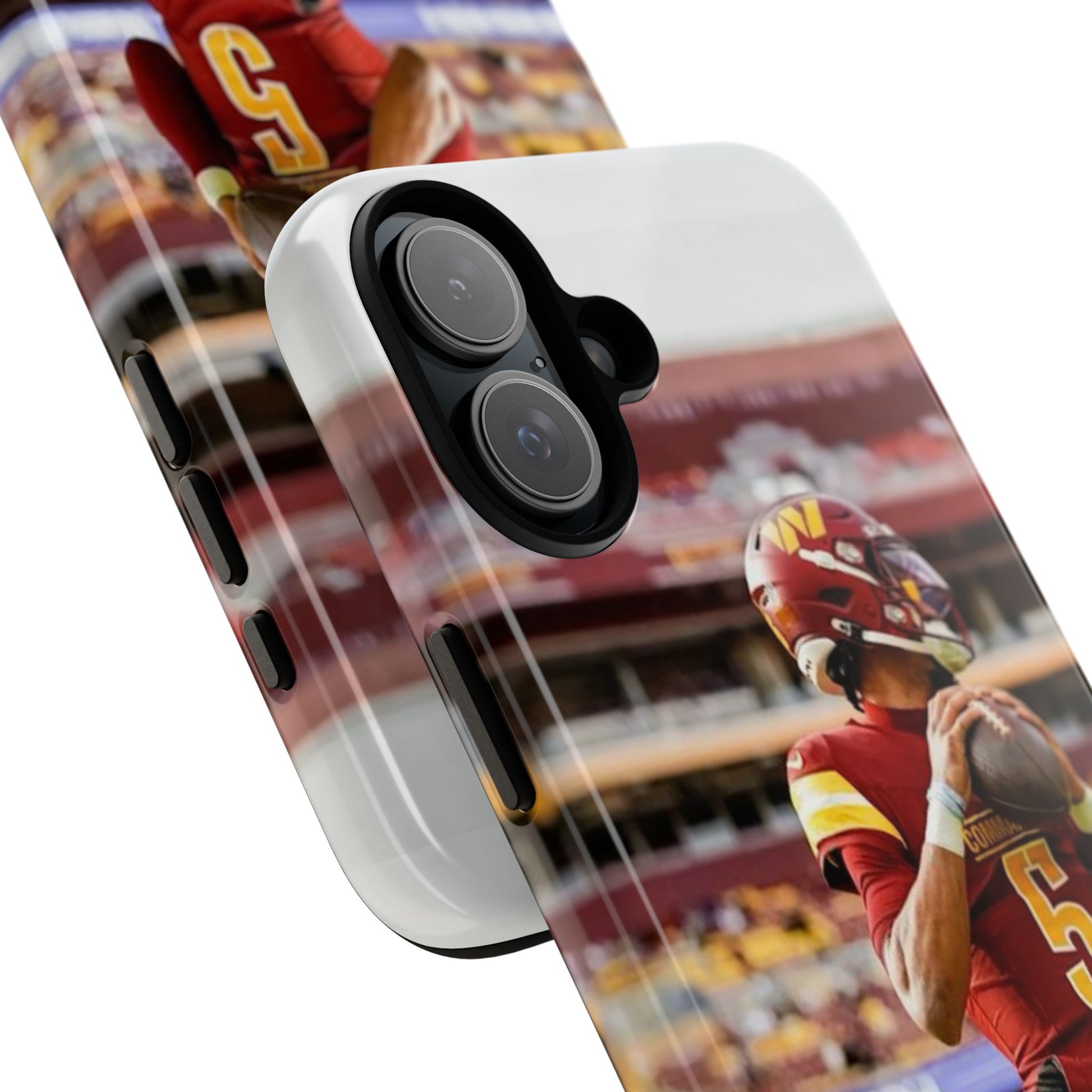 Jayden Daniels Washington Football Tough Cases for iPhones, Samsung, and Pixel