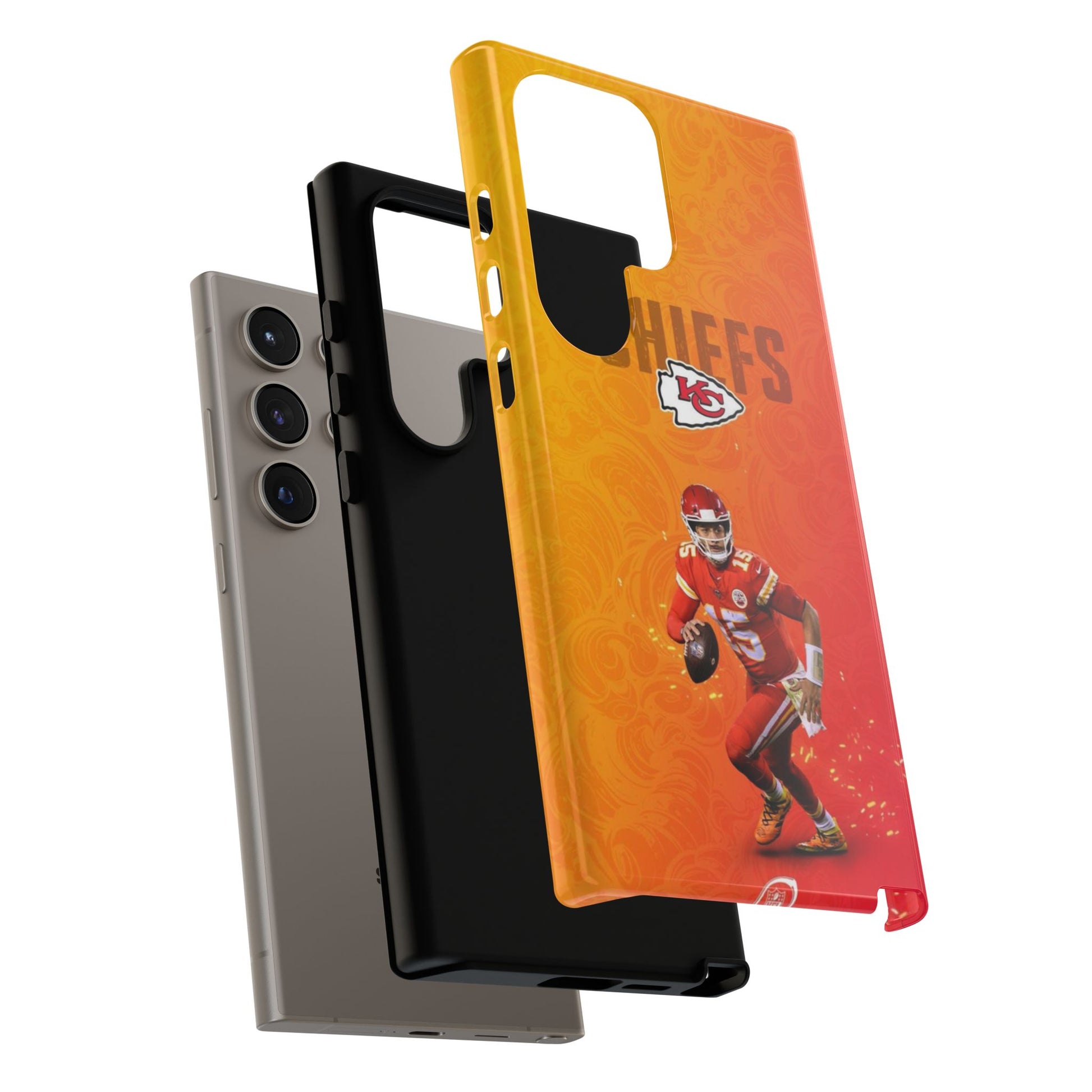 Kansas City Chiefs Patrick Mahomes Football Tough Cases for iPhones, Samsung, and Pixel