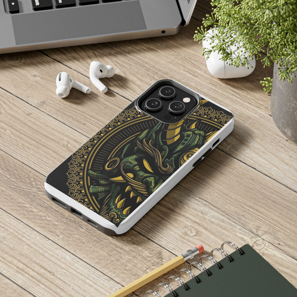 Kabuki Mask Theme Phone Cases for Iphones & Samsung Durable