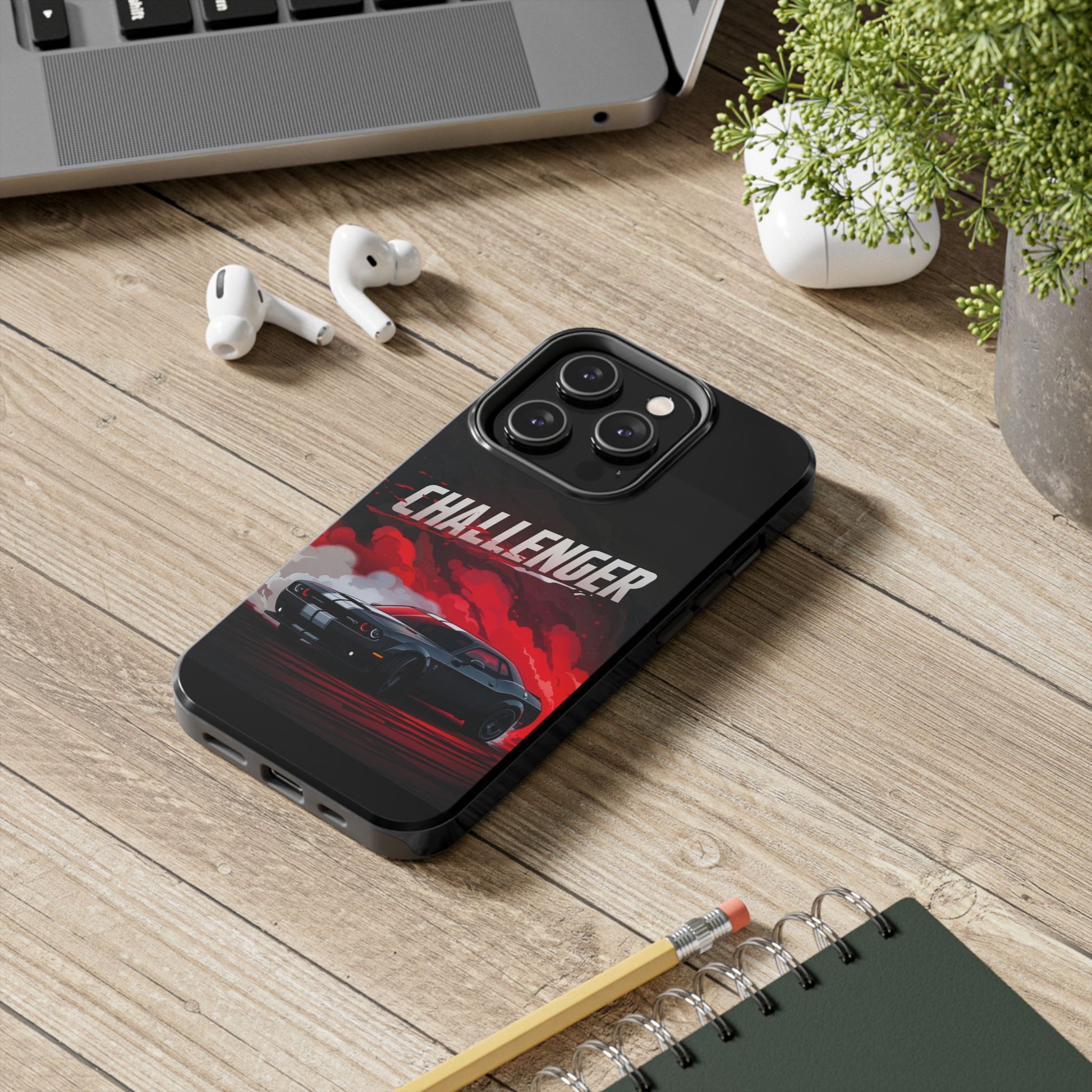 Dodge Challenger Muscle Car Hellcat Tough Phone Cases for Iphones & Samsung Phones Durable