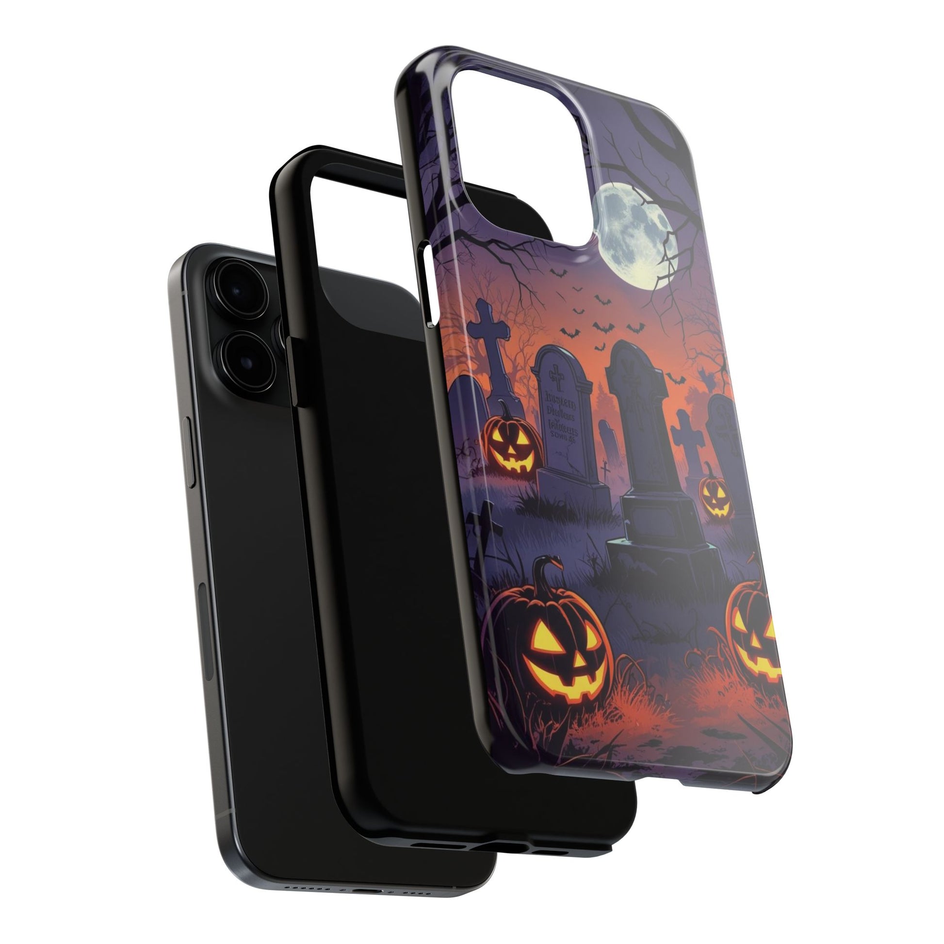 Graveyard Halloween Theme Phone Cases for iPhones & Samsung Phones