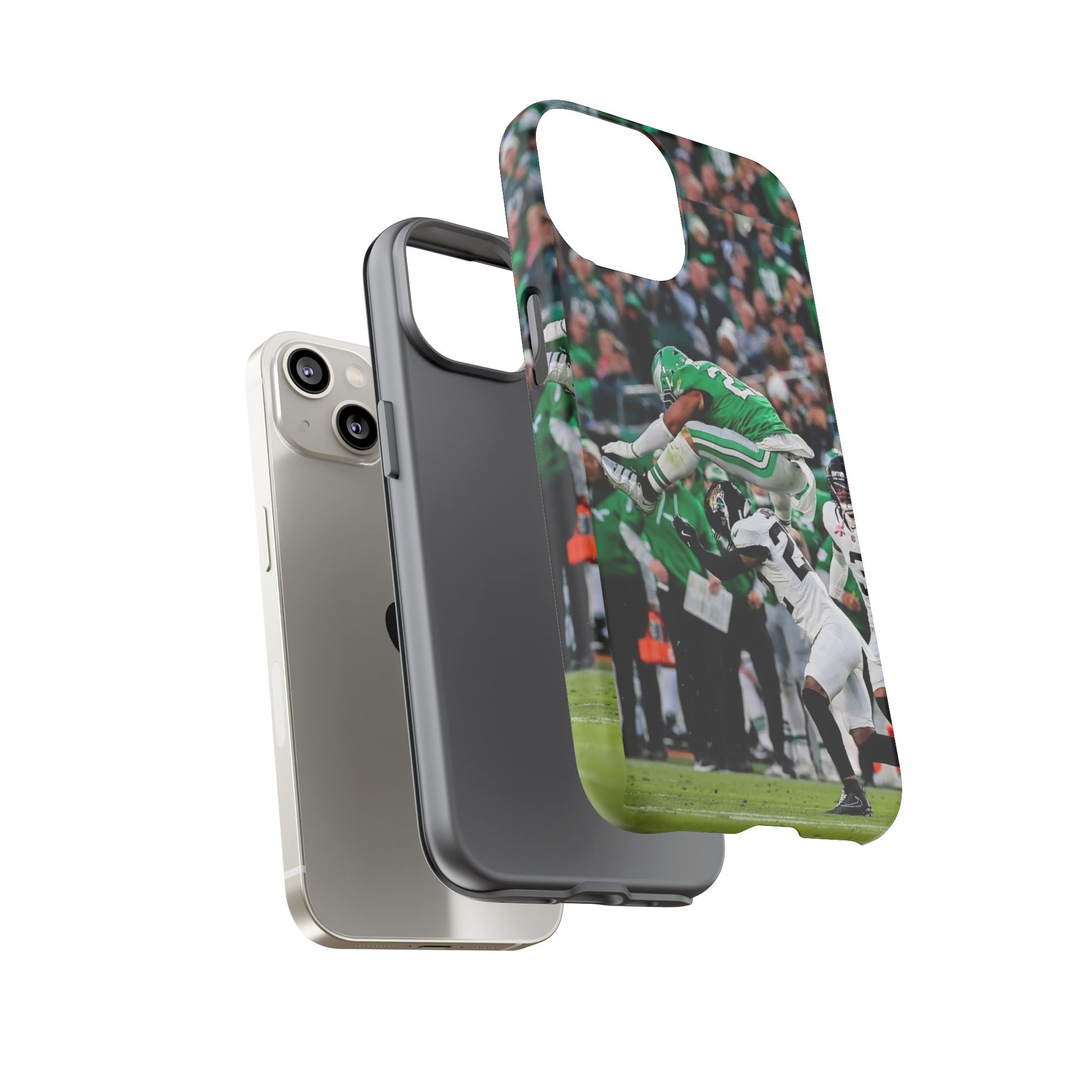 Saquon Barkley The Huddle Eagles Football Tough Cases for iPhones, Samsung, and Pixel