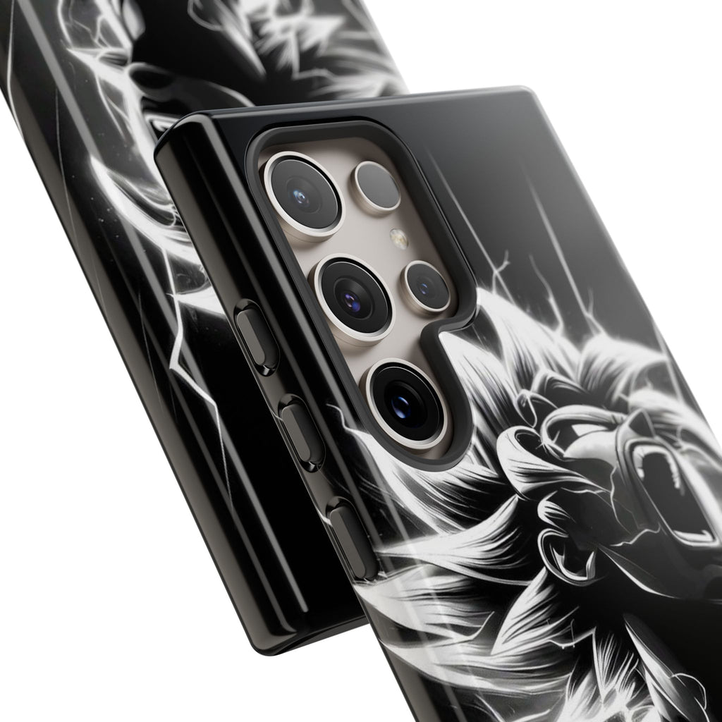 Anime Saiyan Rage Dragon ball Z Tough Cases for iPhones, Samsung, and Pixel