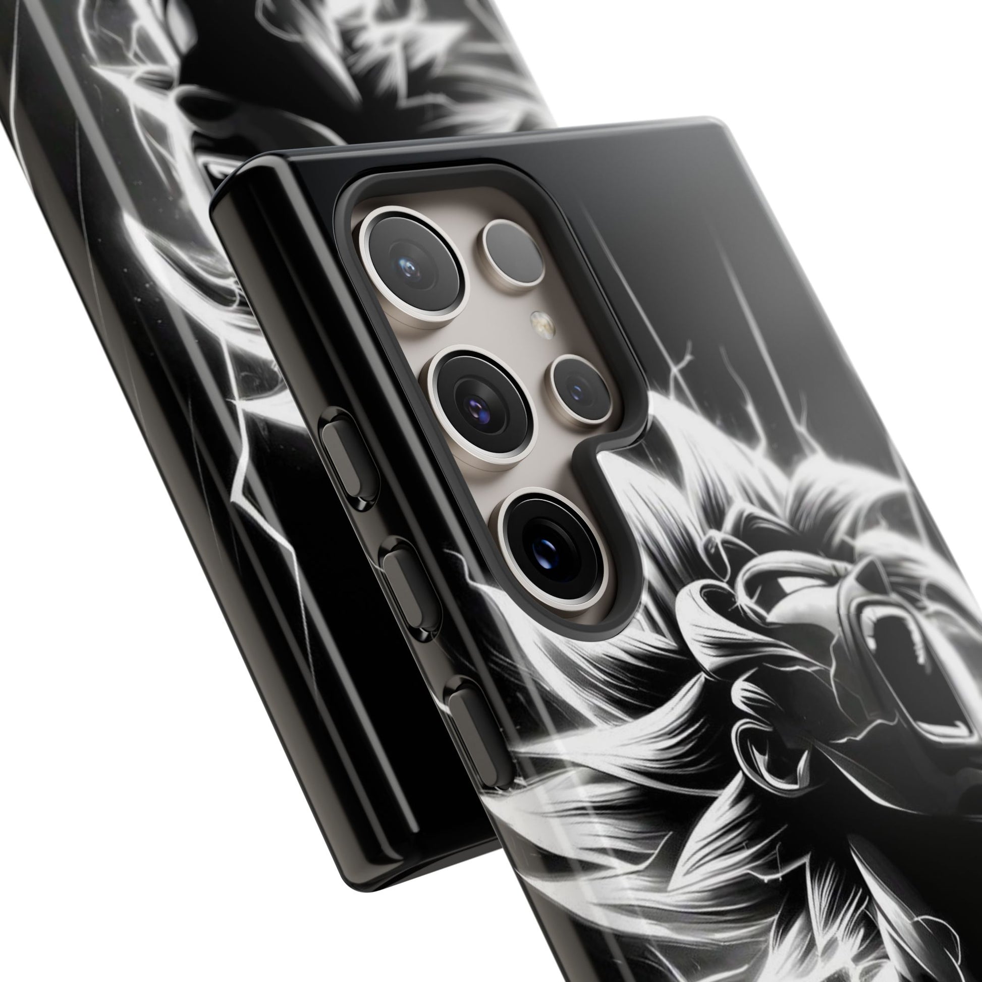 Anime Saiyan Rage Dragon ball Z Tough Cases for iPhones, Samsung, and Pixel