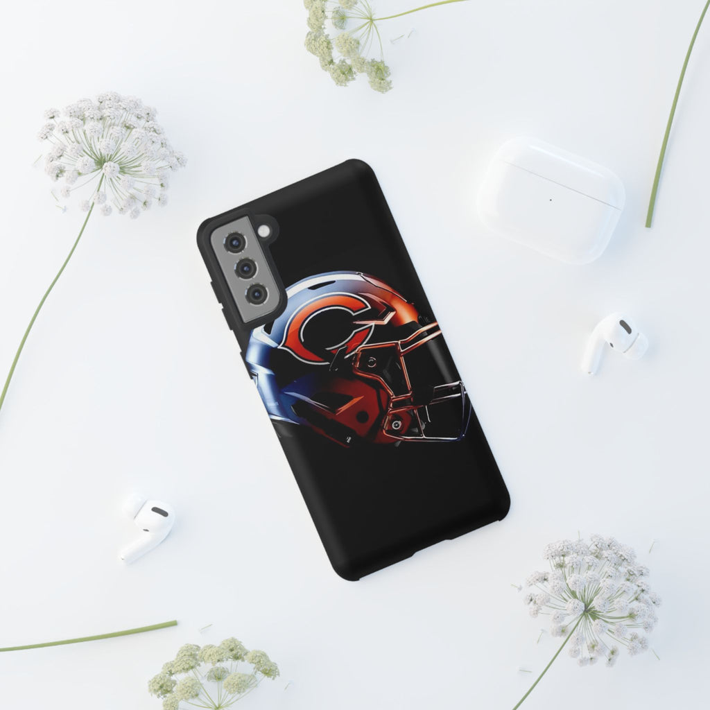 Football Helmet Chicago Bears Phone Case, Tough Cases for iPhones, Samsung, and Pixel