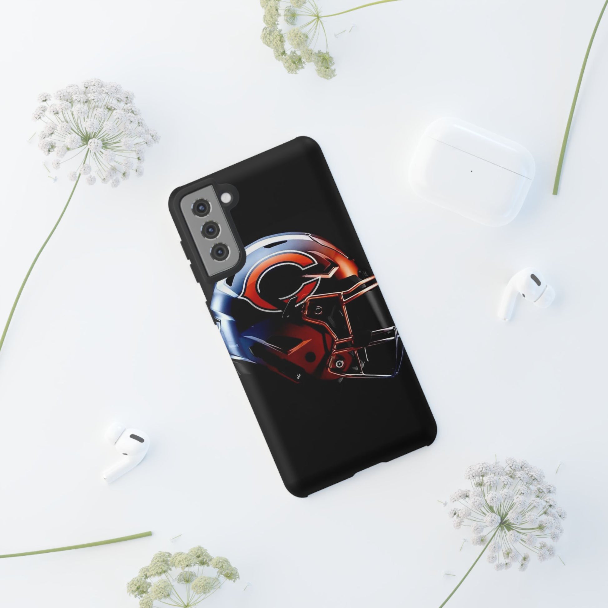 Football Helmet Chicago Bears Phone Case, Tough Cases for iPhones, Samsung, and Pixel