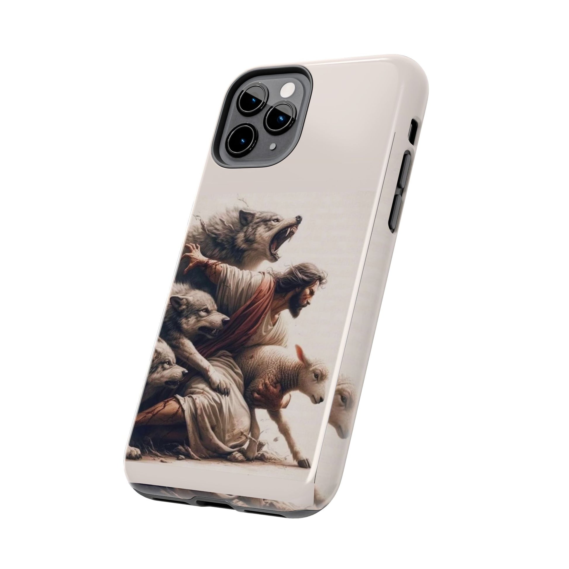 Jesus x Wolves Christian Themed Tough Phone Cases for Iphones & Samsung Phones