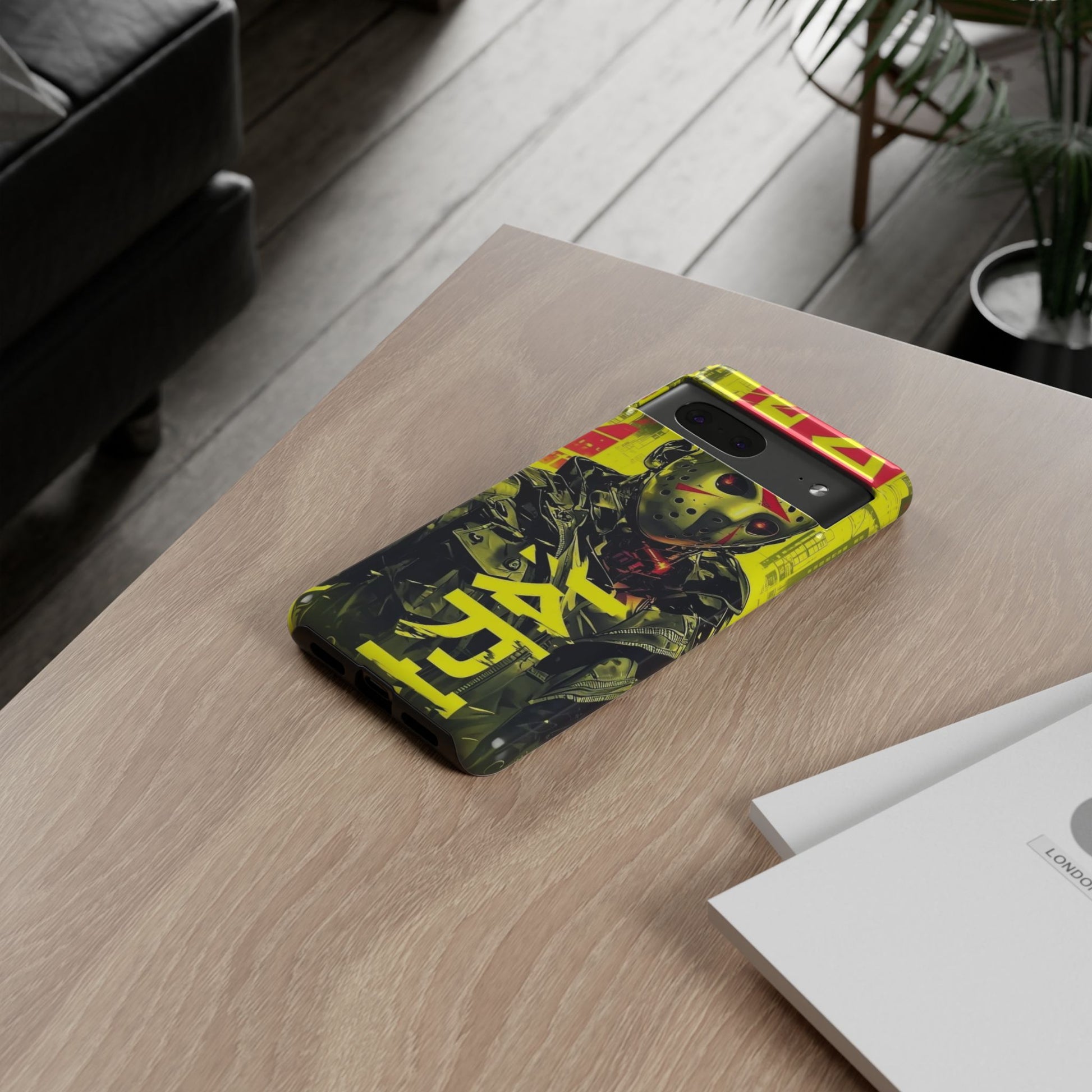 Cyberpunk X Jason Voorhees Tough Cases for iPhones, Samsung, and Pixel