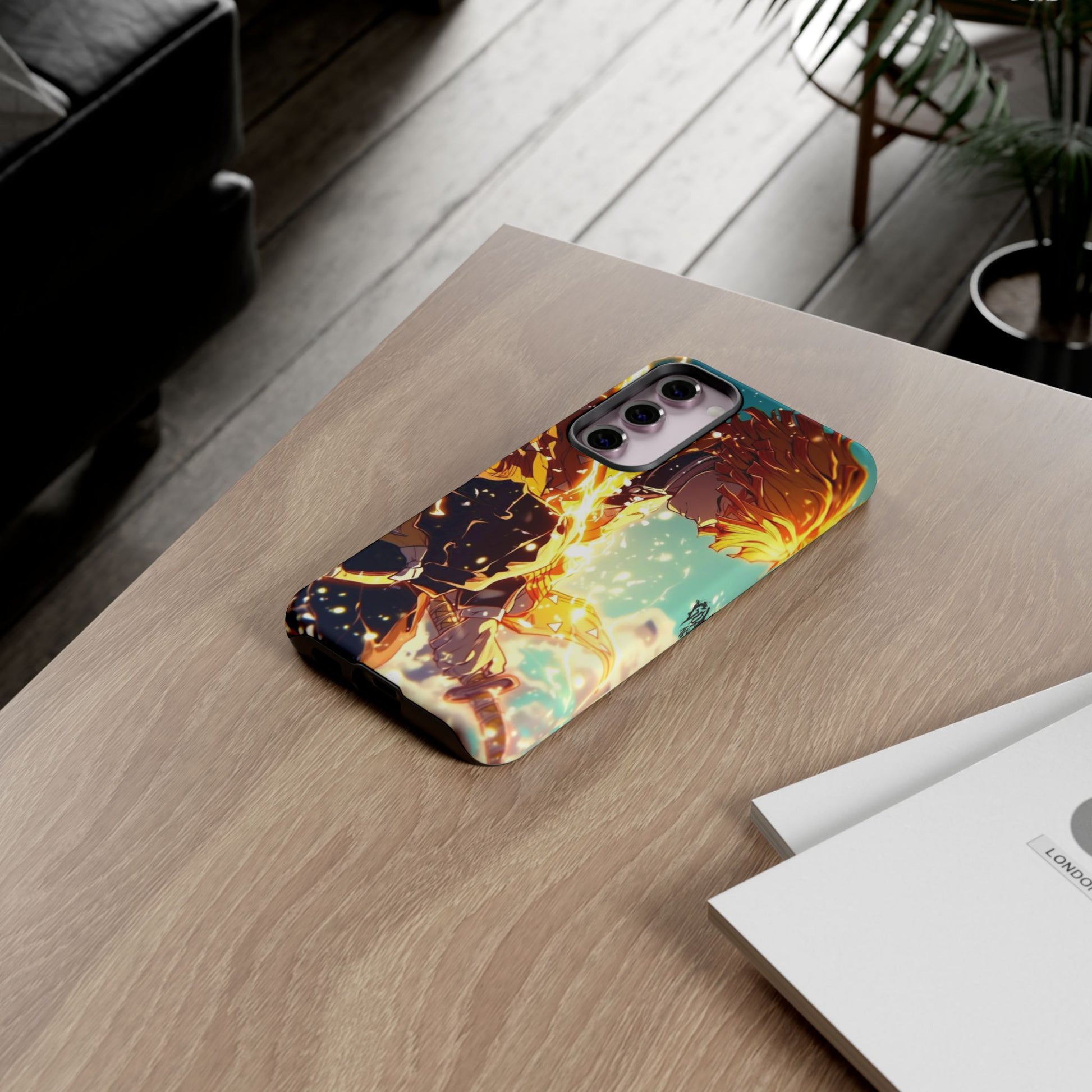 Demon Slayer Zenitsu Anime Theme Phone Case, Tough Cases for iPhones, Samsung, and Pixel