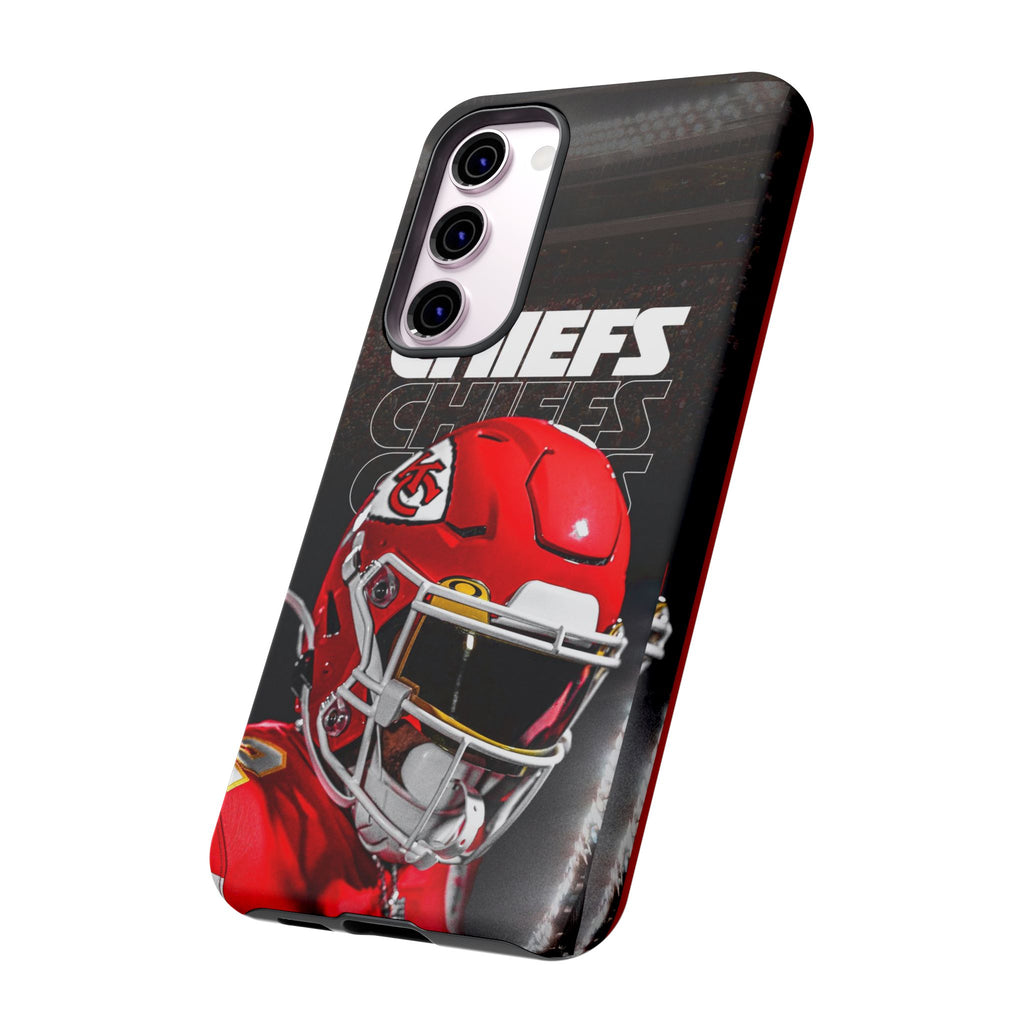 Kansas City Chiefs Football Helmet Logo Tough Cases for iPhones, Samsung, and Pixel