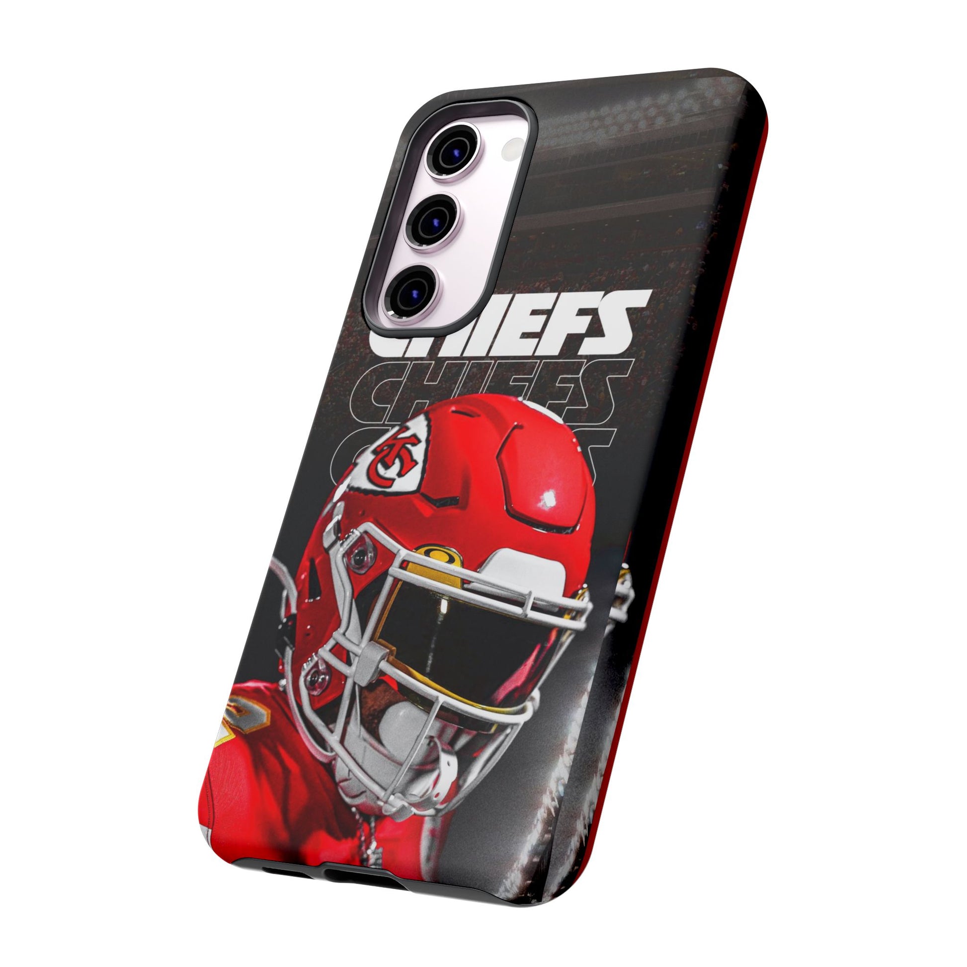 Kansas City Chiefs Football Helmet Logo Tough Cases for iPhones, Samsung, and Pixel