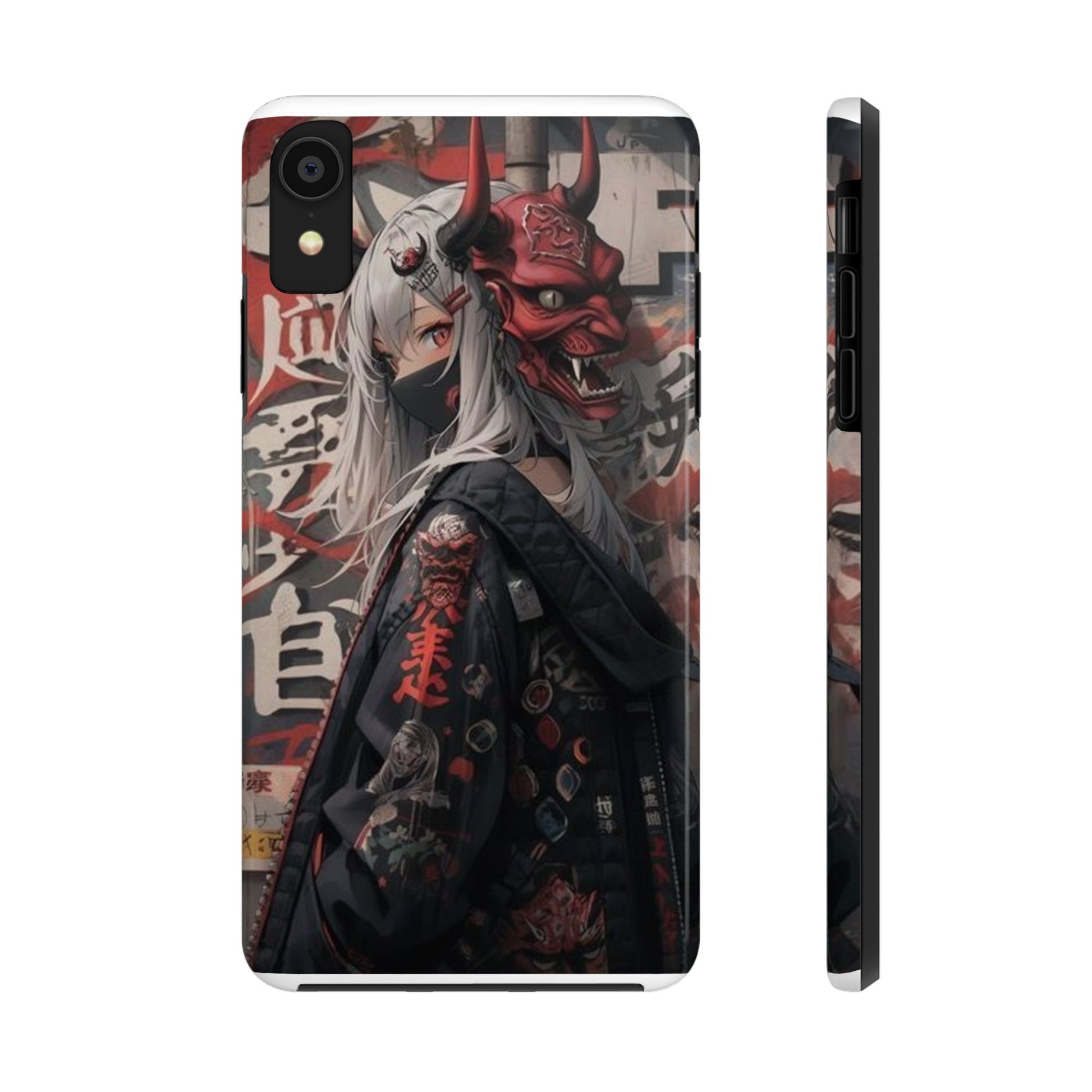 Anime Kabuki Mask Theme Phone Cases for Iphones & Samsung Durable