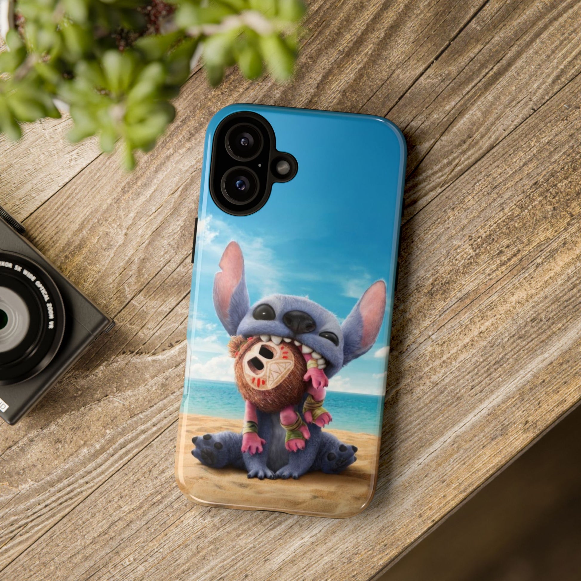 Stitch Beach Sunset Landscape Phone Case for iPhone, Samsung Galaxy, & Pixel Phones