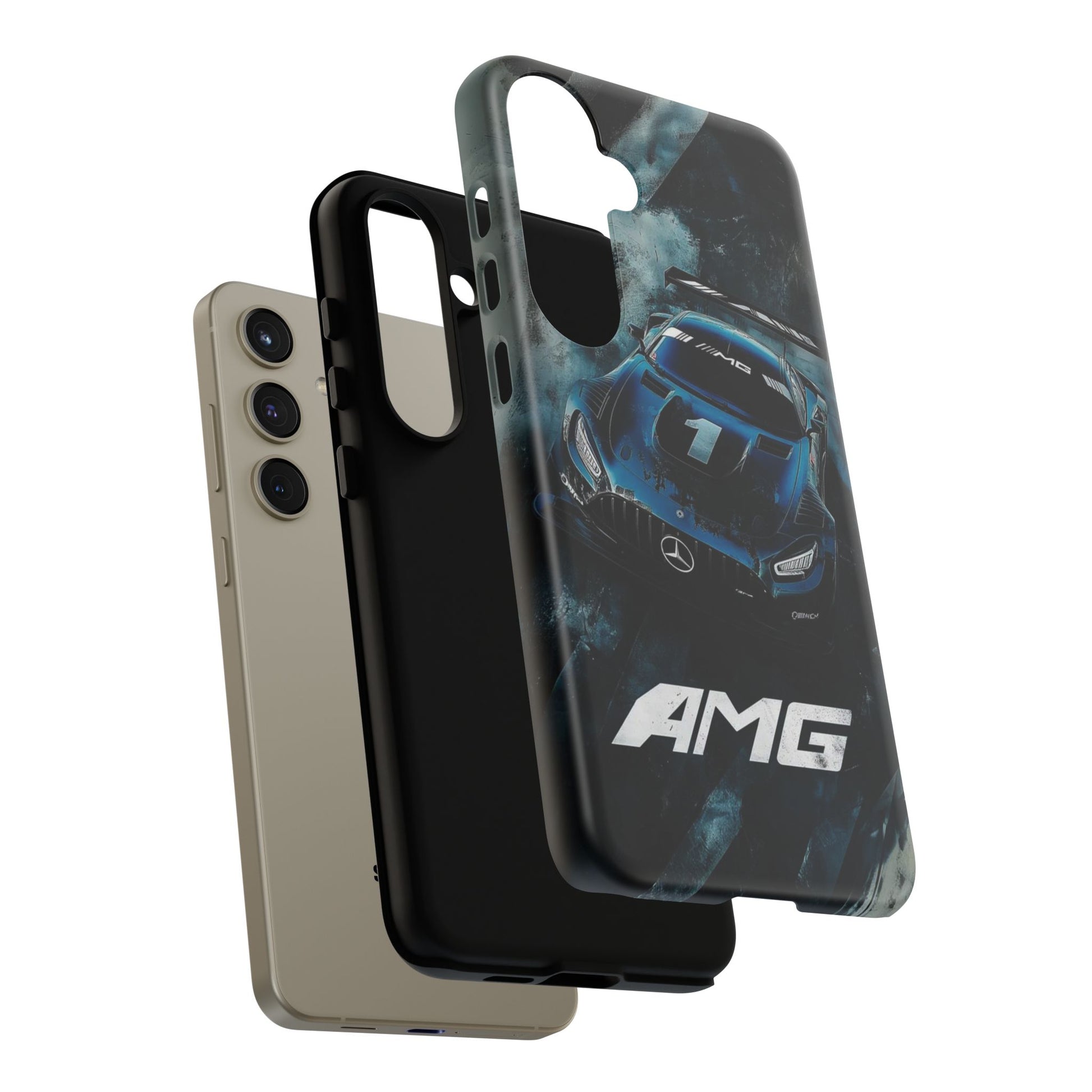 Mercedes AMG Racing Car Tough Cases for iPhones, Samsung, and Pixel