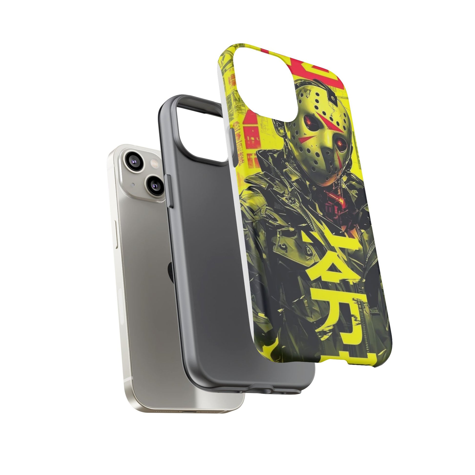 Cyberpunk X Jason Voorhees Tough Cases for iPhones, Samsung, and Pixel