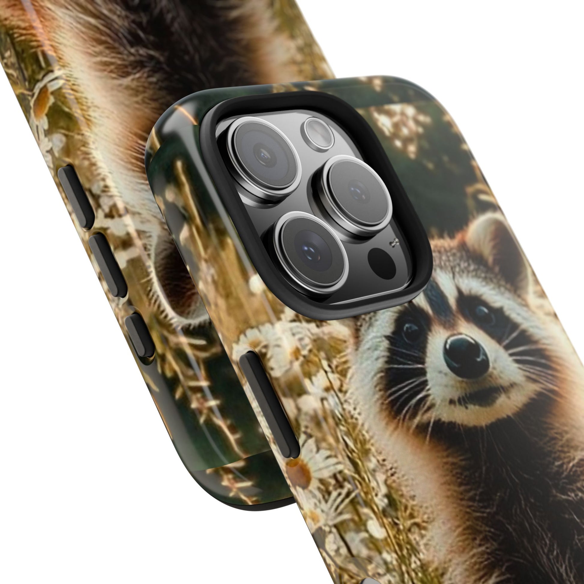 Cute Raccoon Theme Phone Cases for iPhones & Samsung Phones