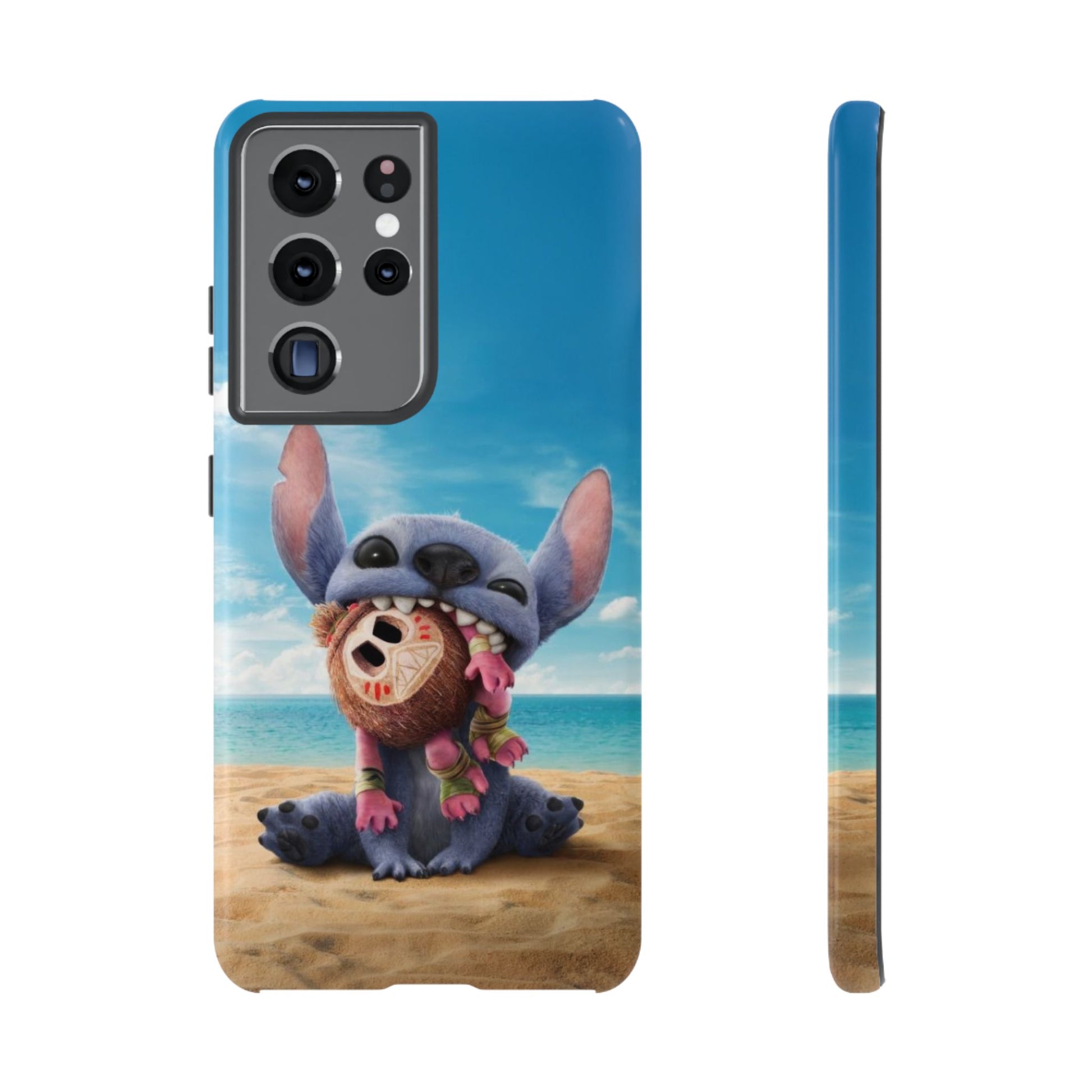 Stitch Beach Sunset Landscape Phone Case for iPhone, Samsung Galaxy, & Pixel Phones
