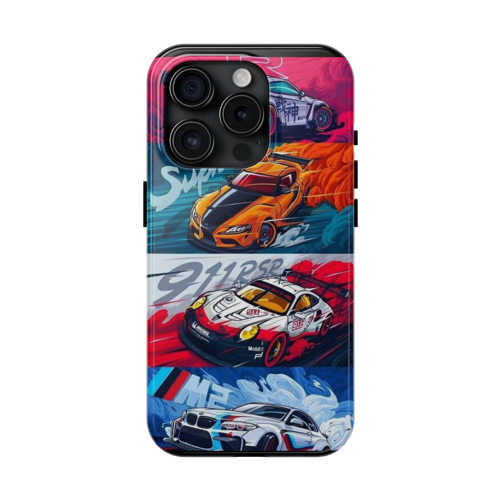 Import Cars Racing Art Inspired 2 Piece Iphone & Samsung Durable Phone Case