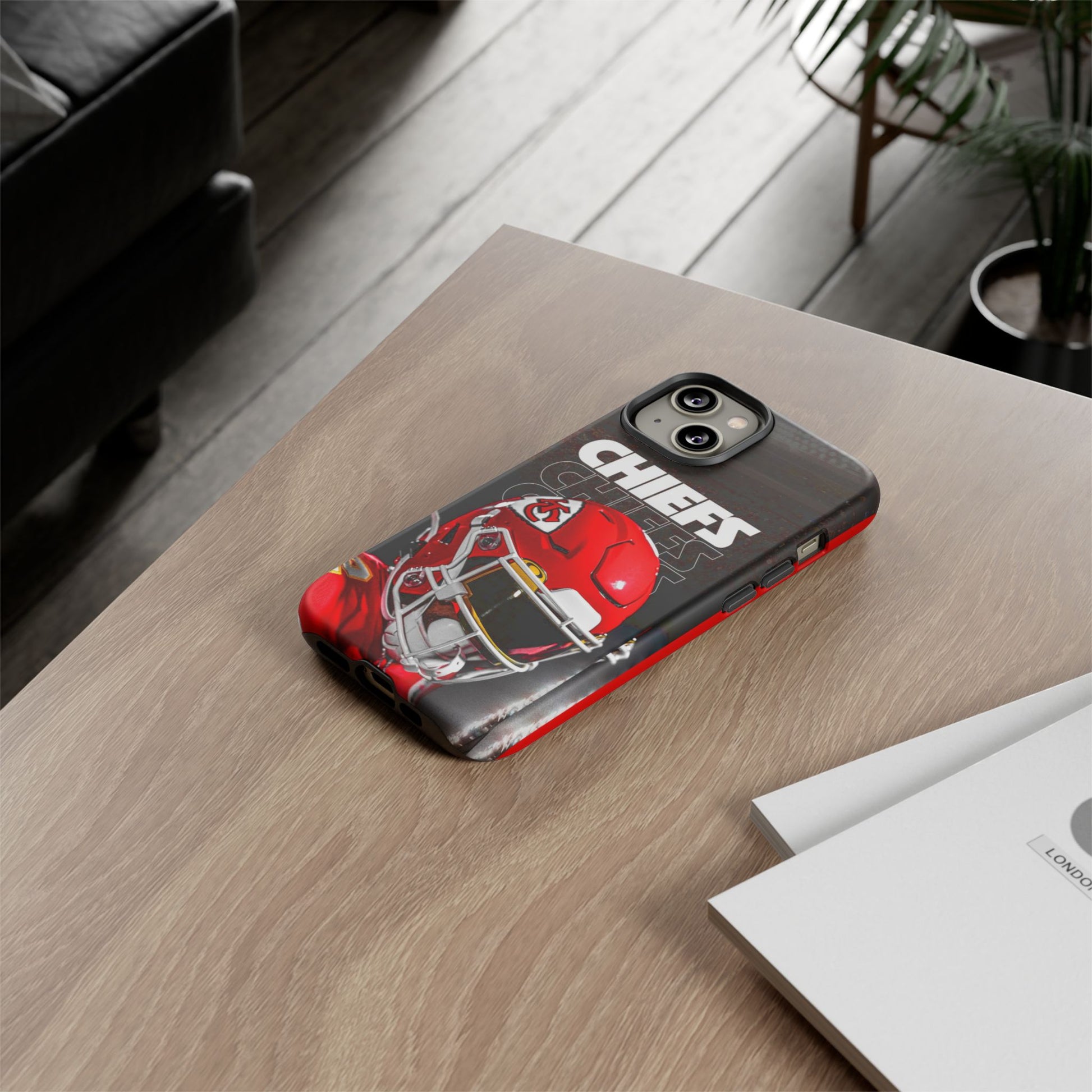 Kansas City Chiefs Football Helmet Logo Tough Cases for iPhones, Samsung, and Pixel