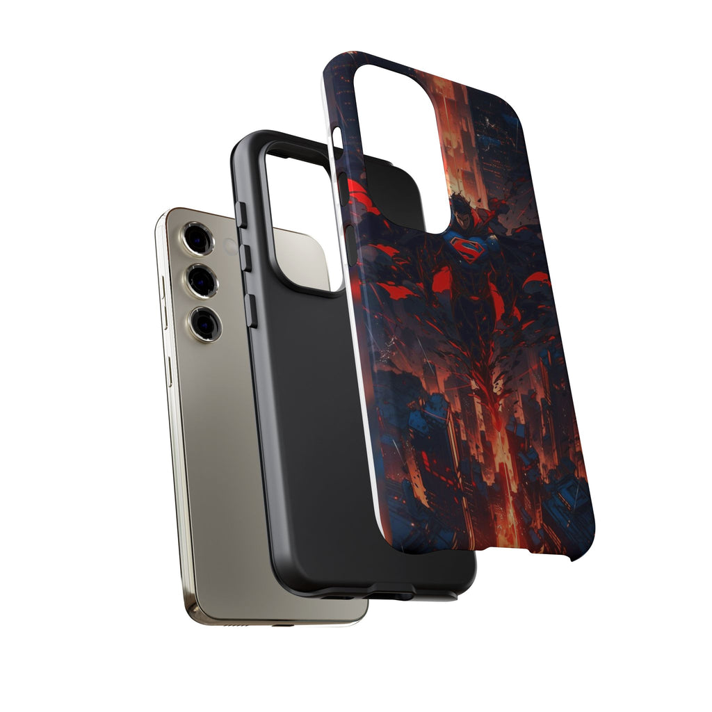 Anime Superman Tough Cases for iPhones, Samsung, and Pixel