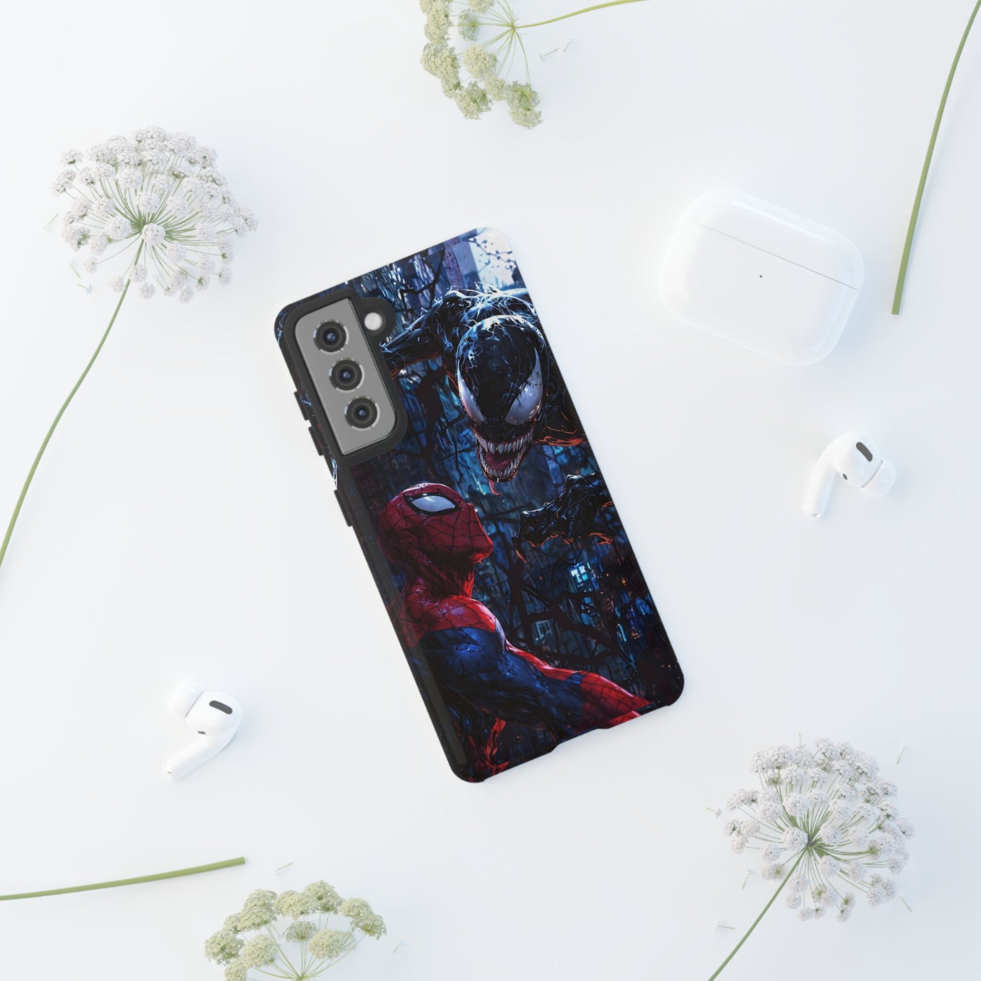 Venom x Spiderman Phone Case, Tough Cases for iPhones, Samsung, and Pixel
