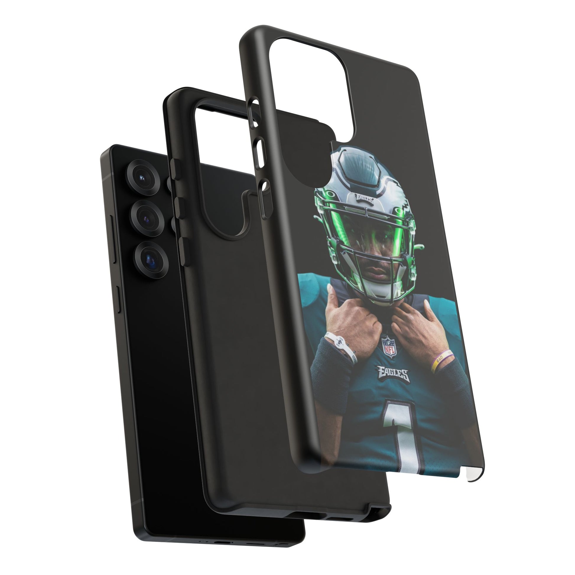 Eagles Football Jalen Hurts Tough Cases for iPhones, Samsung, and Pixel