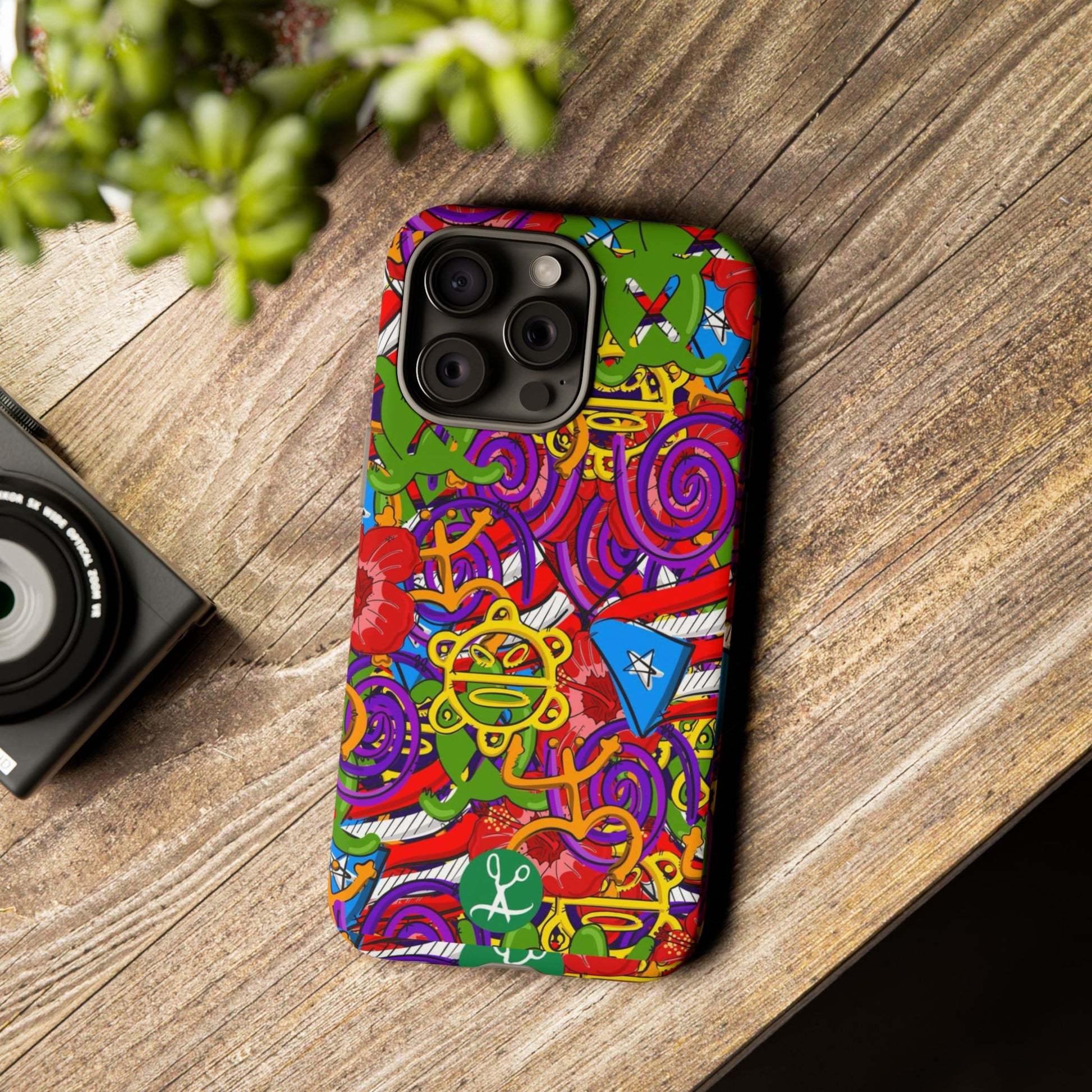 Puerto Rico Taino Tribal Art Tough Cases for iPhones, Samsung, and Pixel