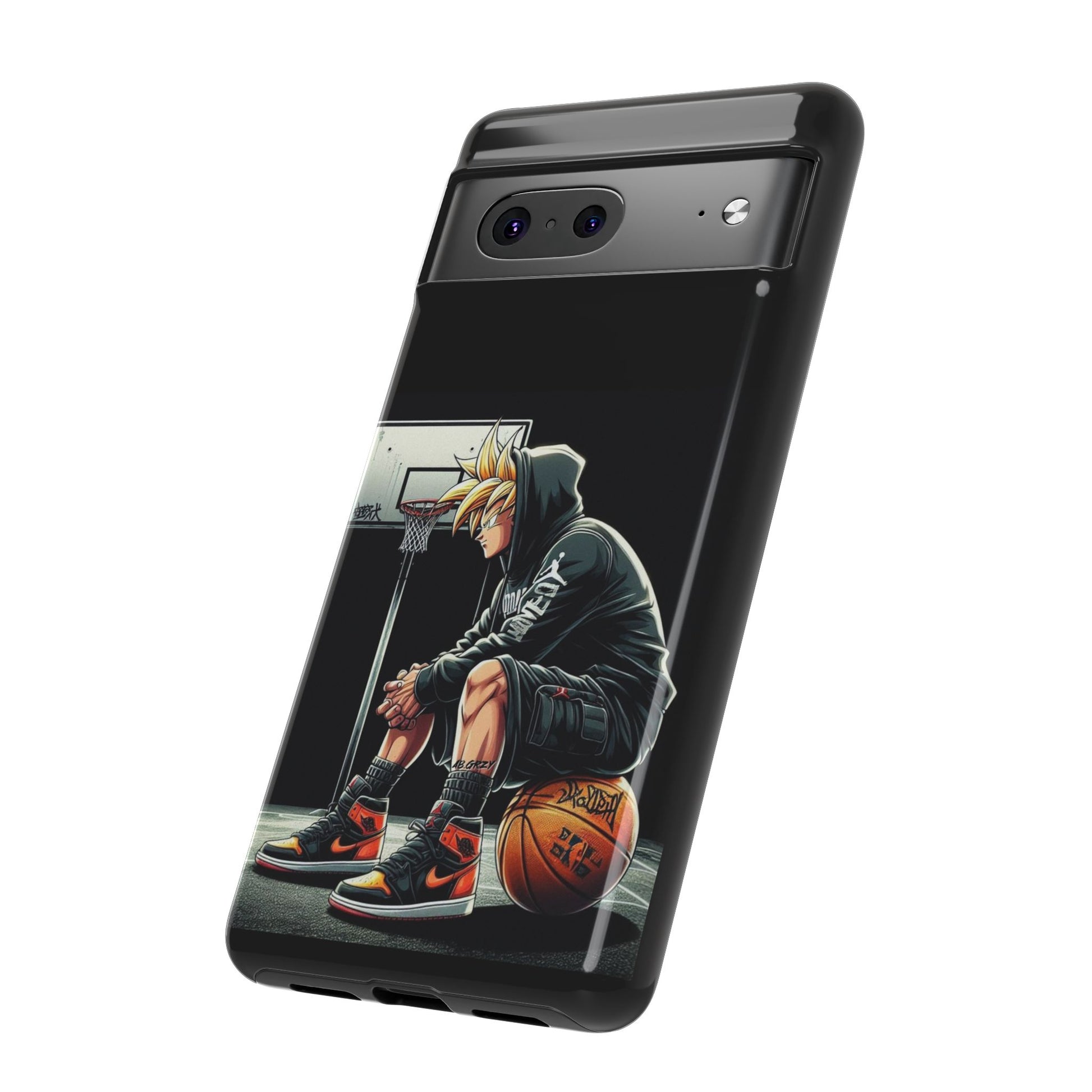 Son Goku Basketball Tough Cases for iPhones, Samsung, and Pixel